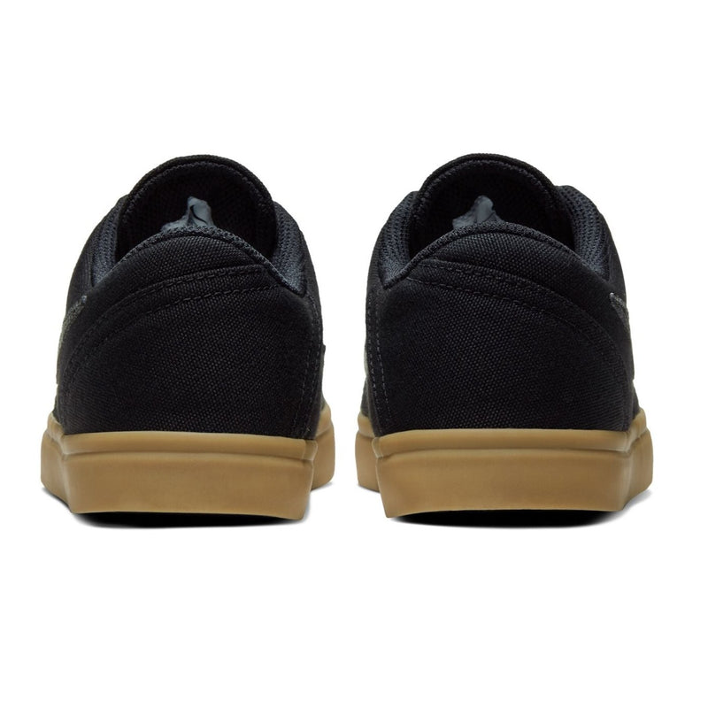 Black/Gum Big Kids Check Nike SB Shoe Back