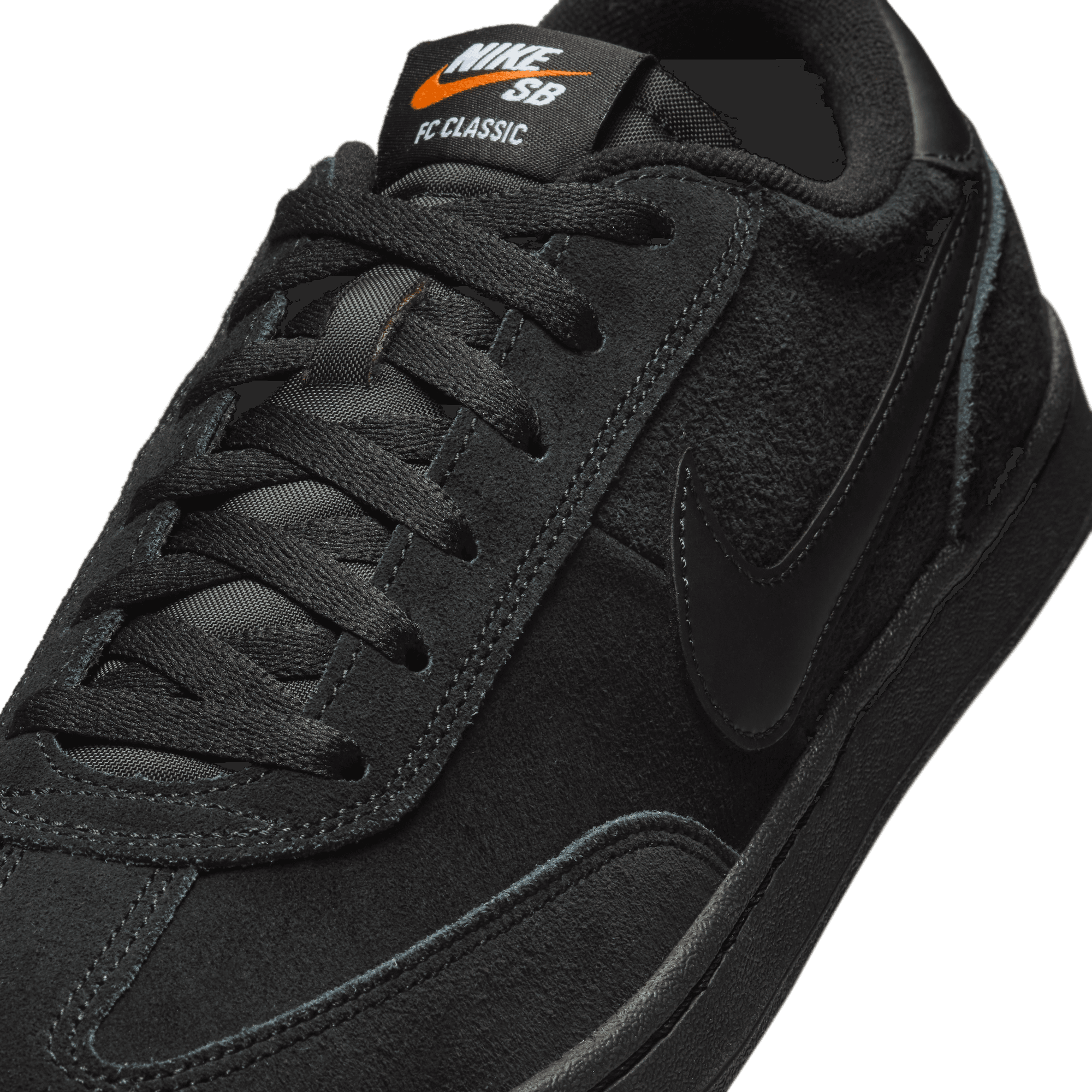 Black FC Classic Nike SB Skate Shoe Detail