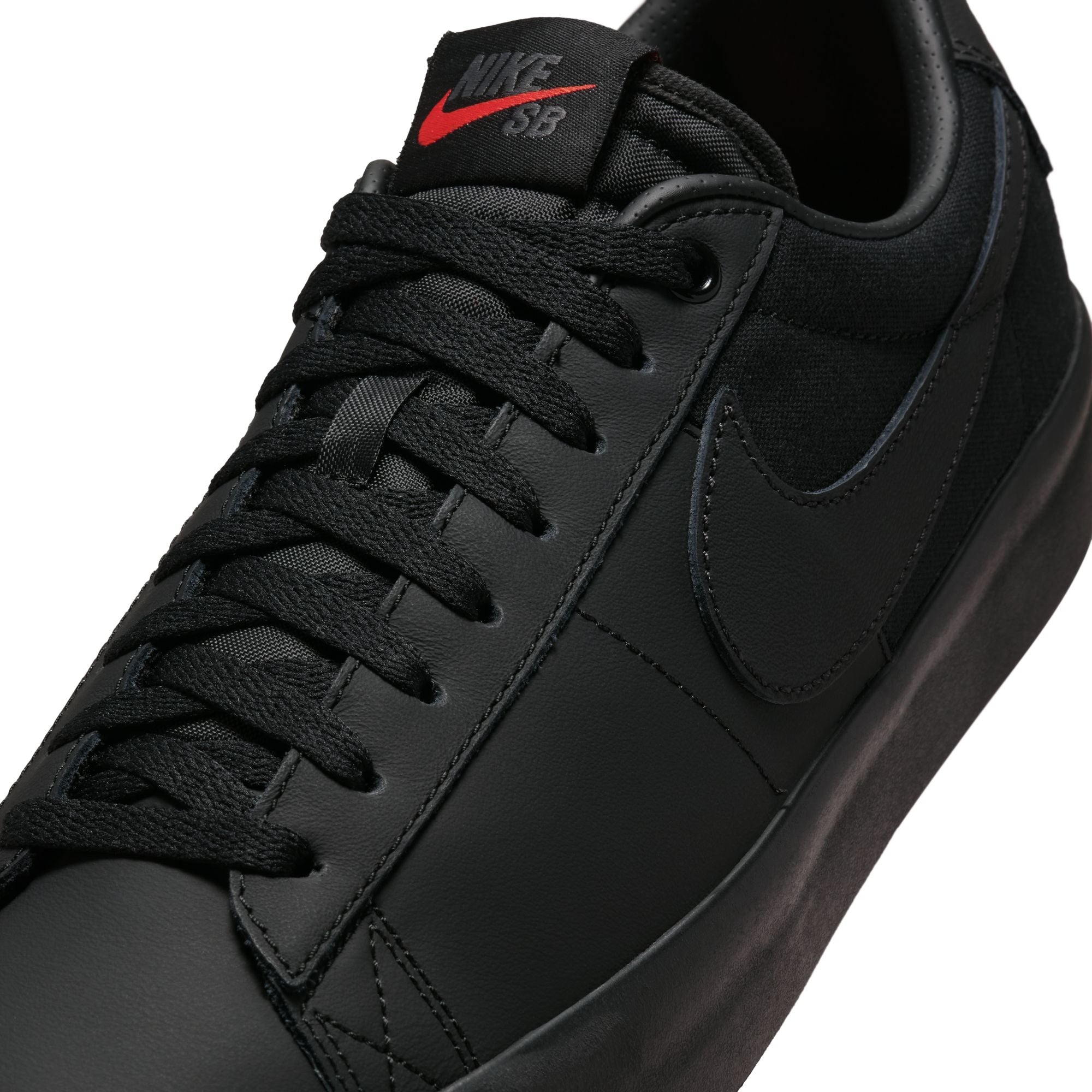 Black ISO GT Blazer Low Pro Nike SB Skate Shoe Detail