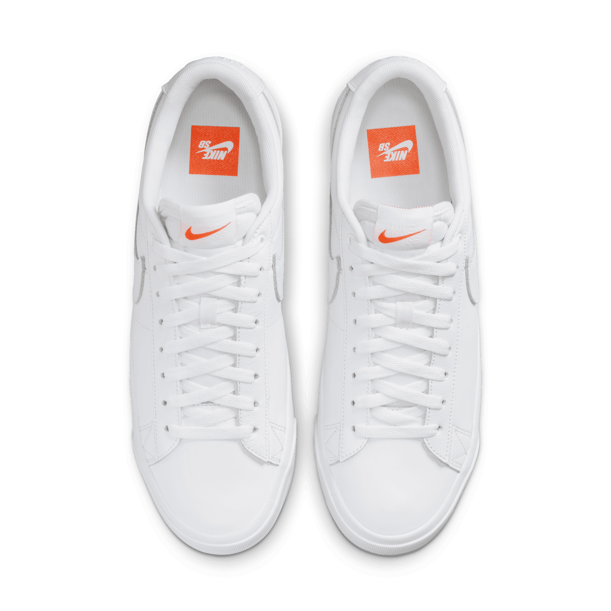 Nike blazer low sneaker white/ fuel orange online