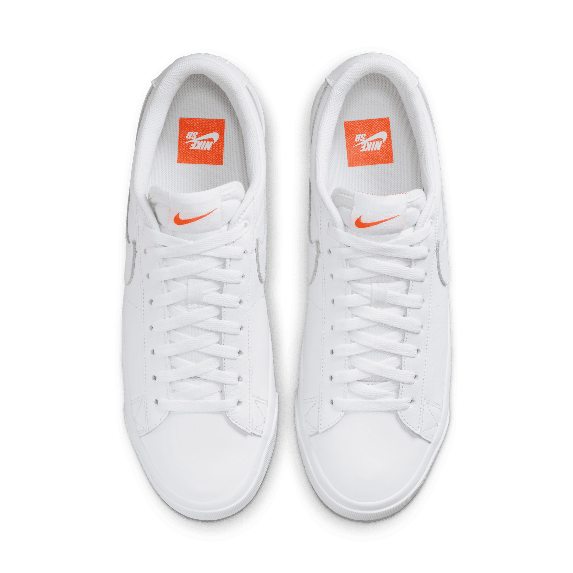 White Leather ISO GT Blazer Low Nike SB Skate Shoe Top