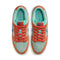 Orange/Noise Aqua Dunk Low Pro Premium Nike SB Skate Shoe Top