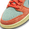 Orange/Noise Aqua Dunk Low Pro Premium Nike SB Skate Shoe Detail