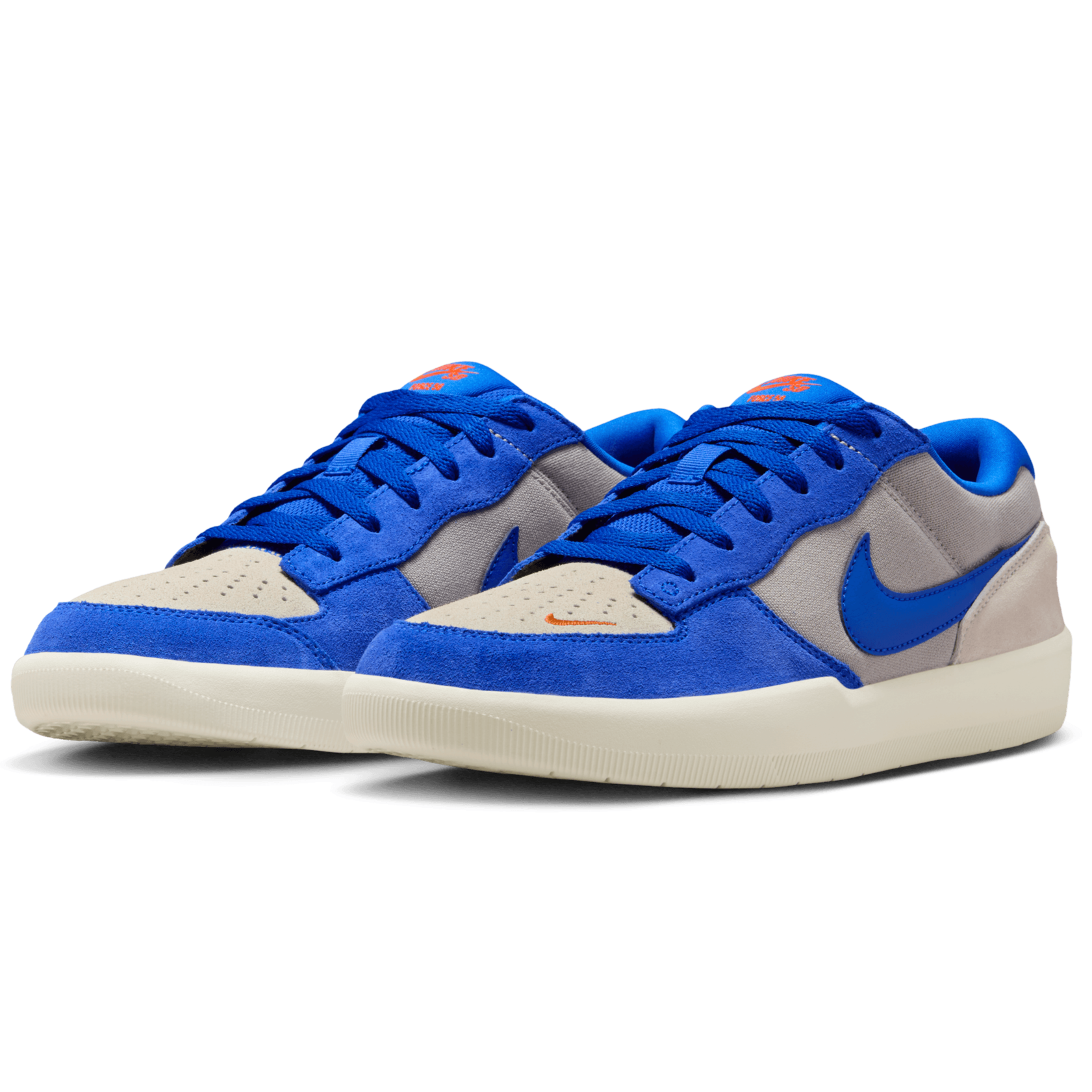 College Grey/Racer Blue Force 58 Nike SB Skate Shoe Front