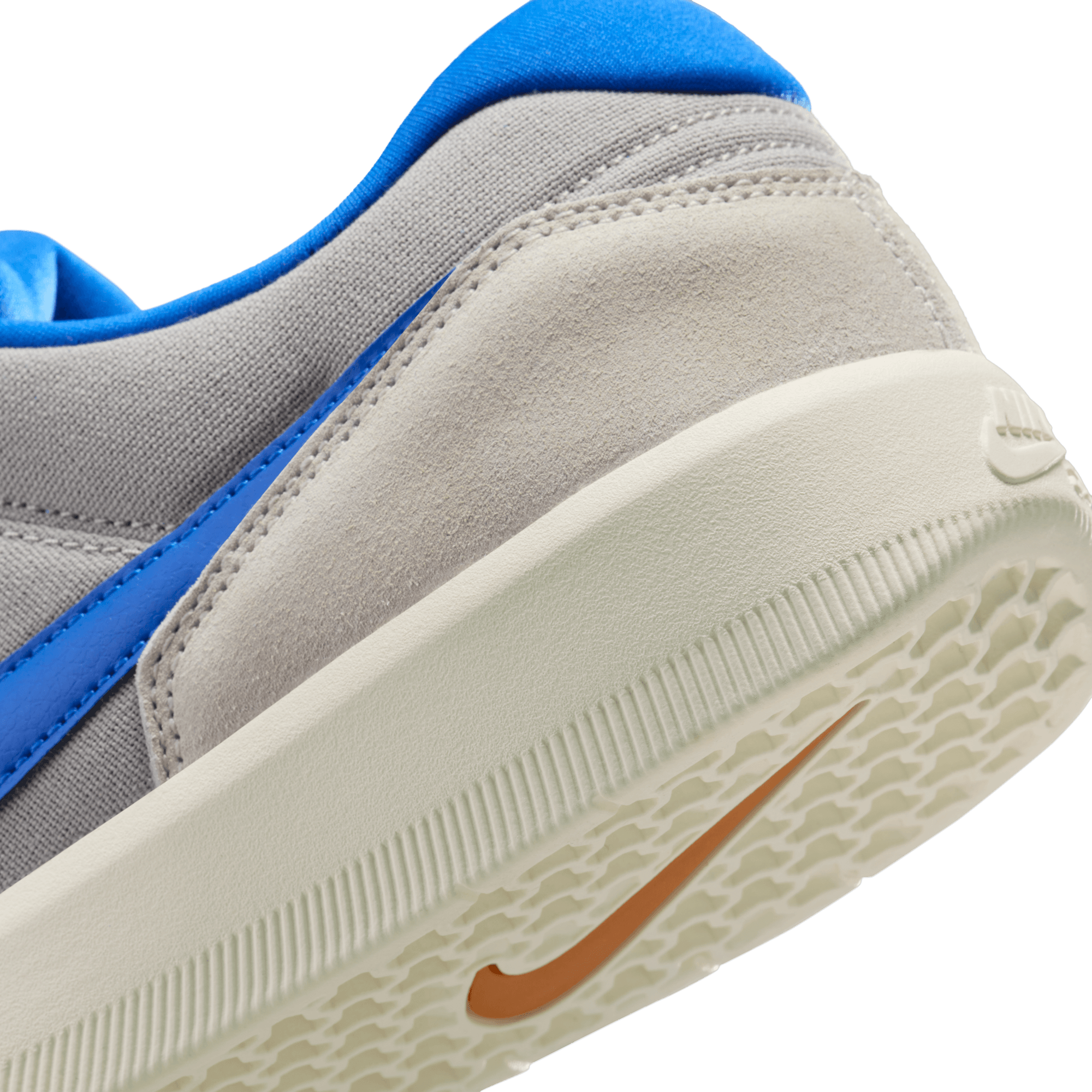 College Grey/Racer Blue Force 58 Nike SB Skate Shoe Detail