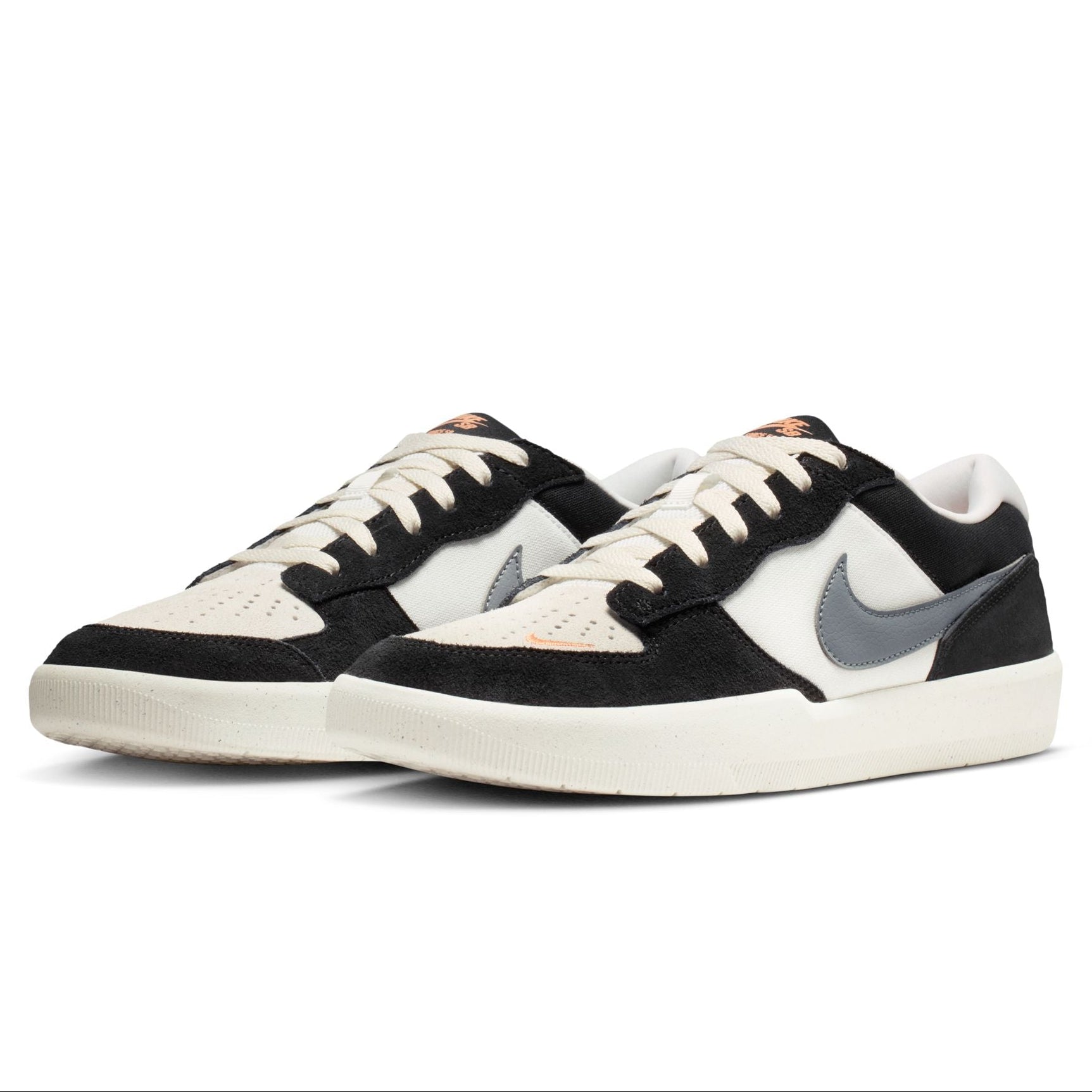Black/White Force 58 Nike SB Skate Shoe Front