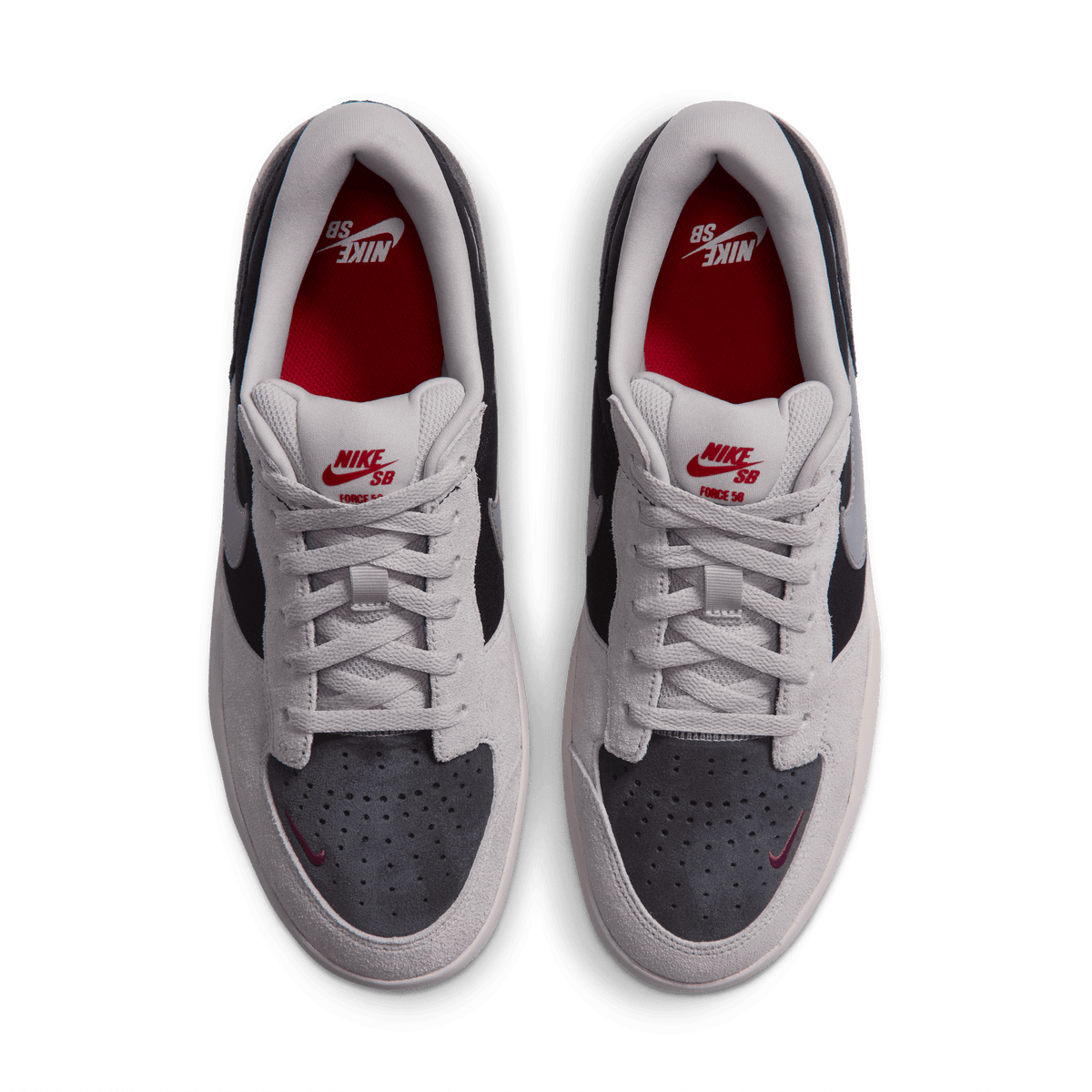 Black/Smoke Grey Force 58 Nike SB Skate Shoe Top