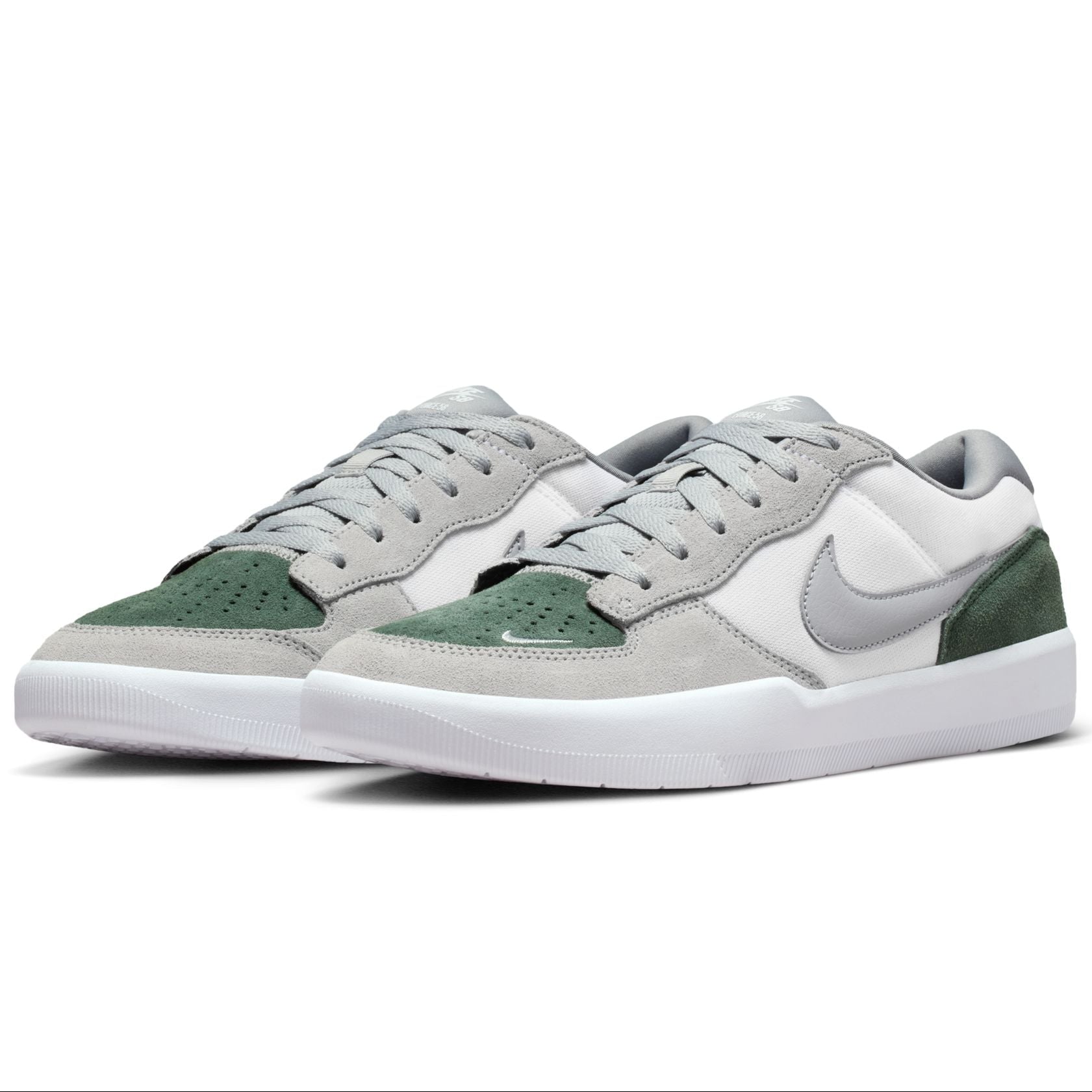 Silver/Fir Force 58 Nike SB Skate Shoe Front