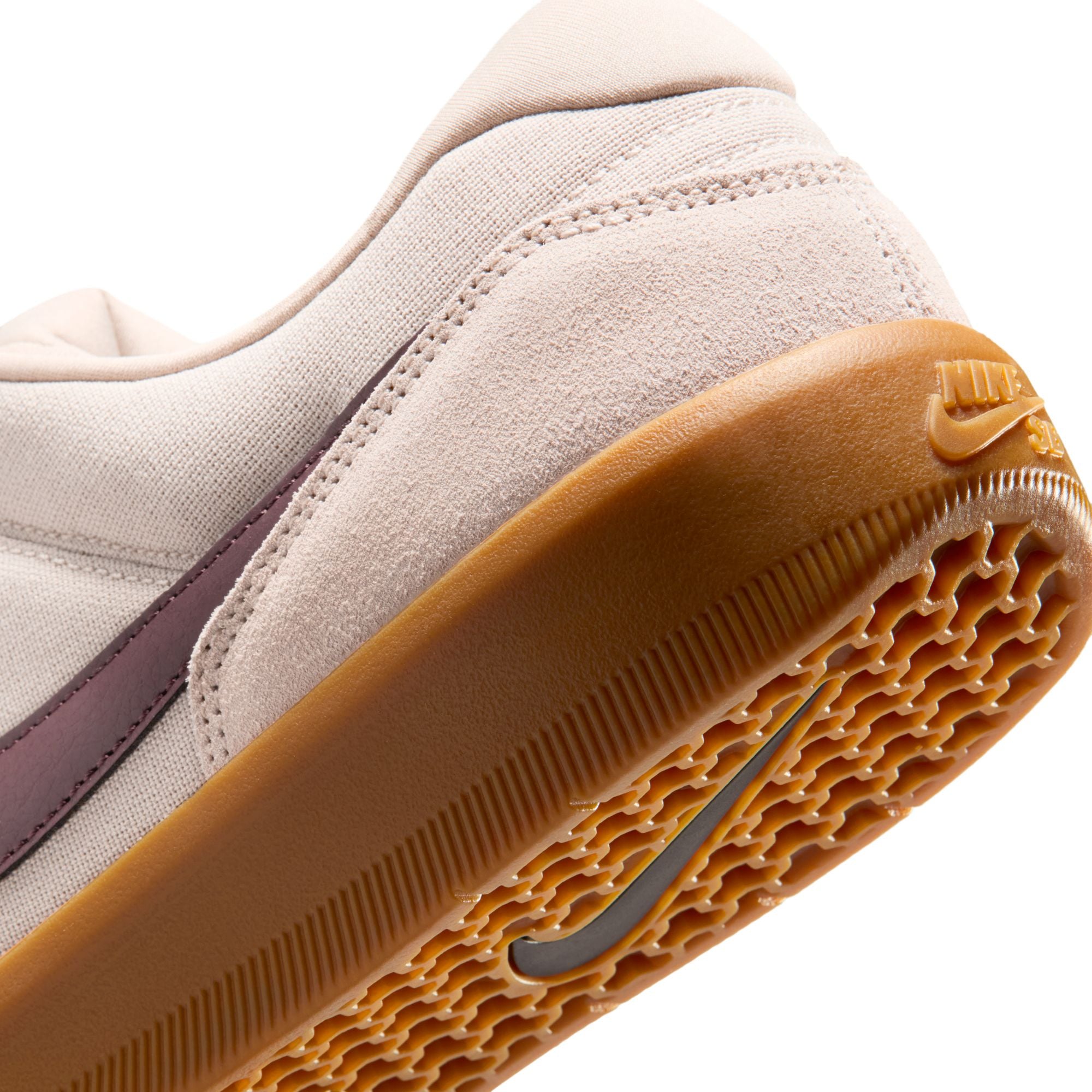 Nike SB Force 58 Skateboard Shoe - Cream/Burgundy Crush-Gum Light Brow
