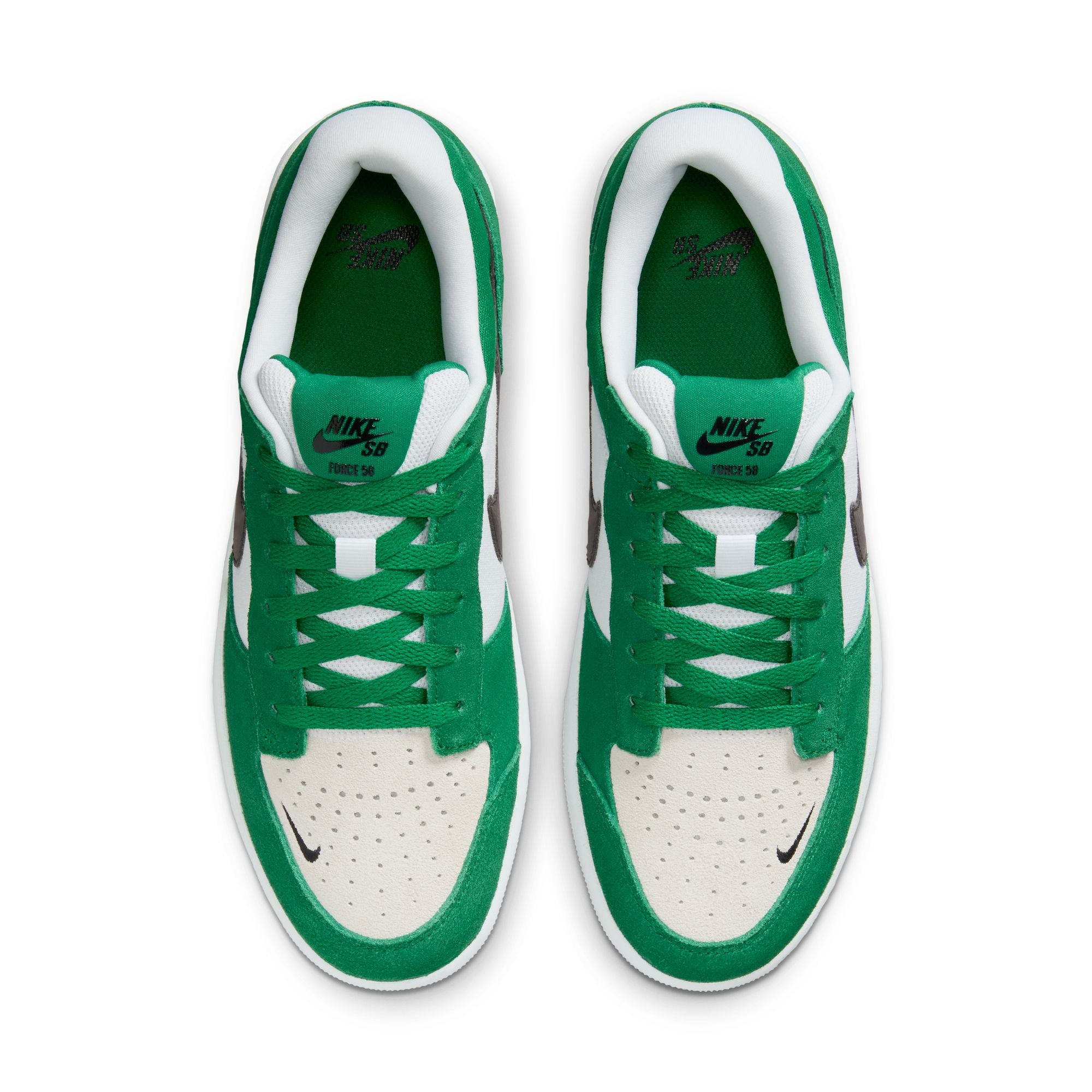 Pine Green Force 58 Nike SB Skate Shoe Top