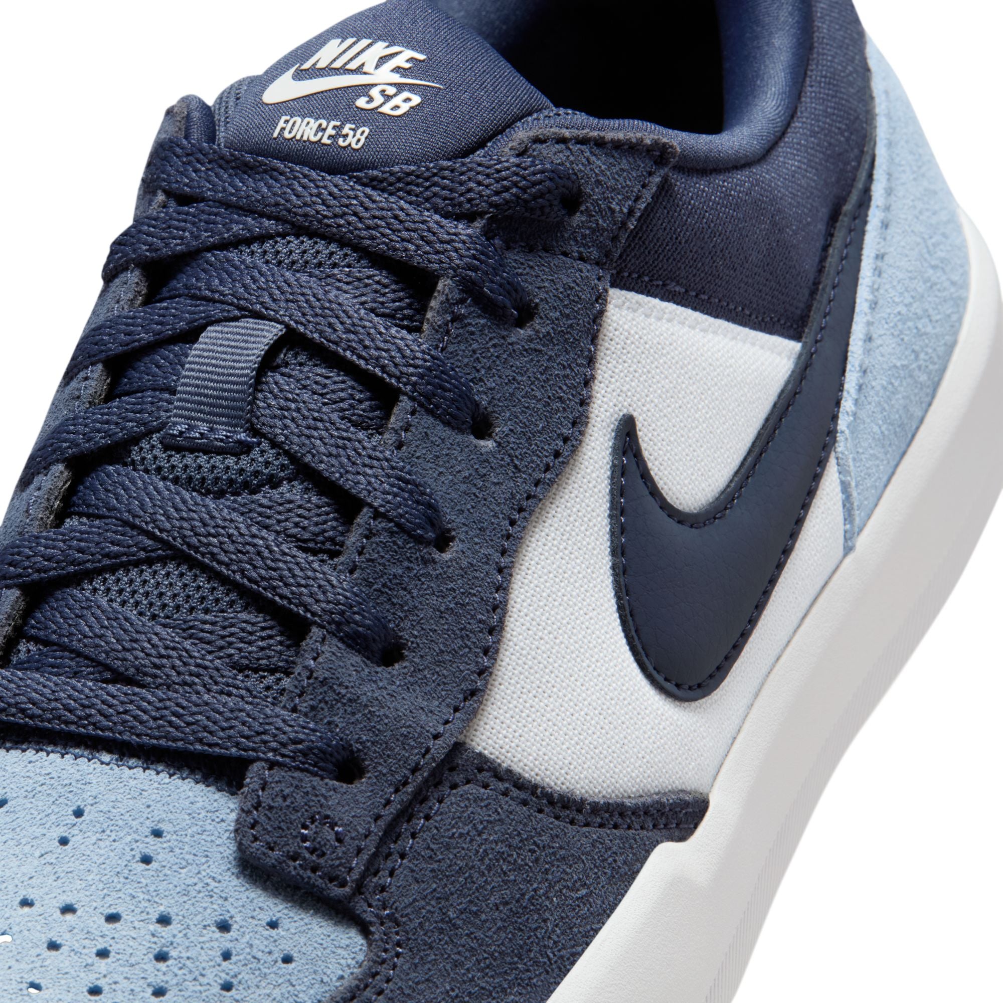 Blue Force 58 Nike SB Skate Shoe Detail
