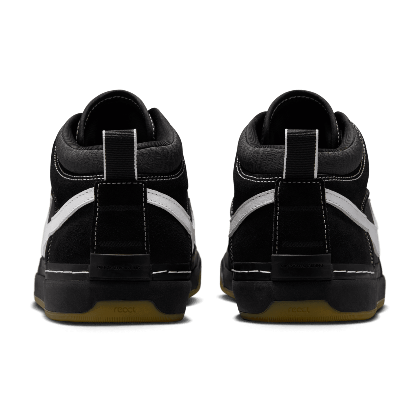 Black/Gum Leo Baker Nike SB Skate Shoe Back