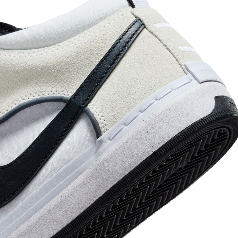 White/Black Leo Baker React Nike SB Skate Shoe Detail