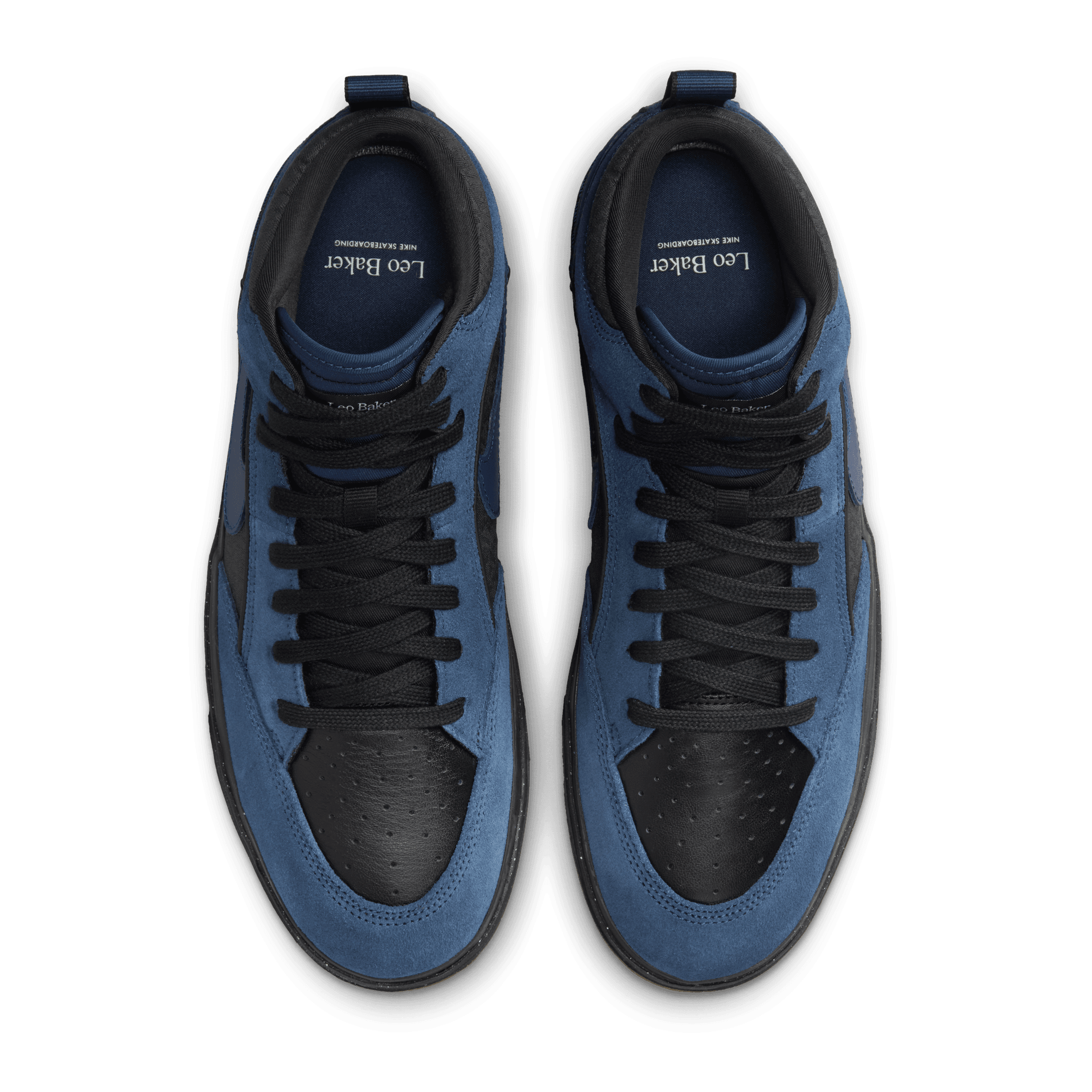 Navy Leo React Nike SB Skate Shoe Top