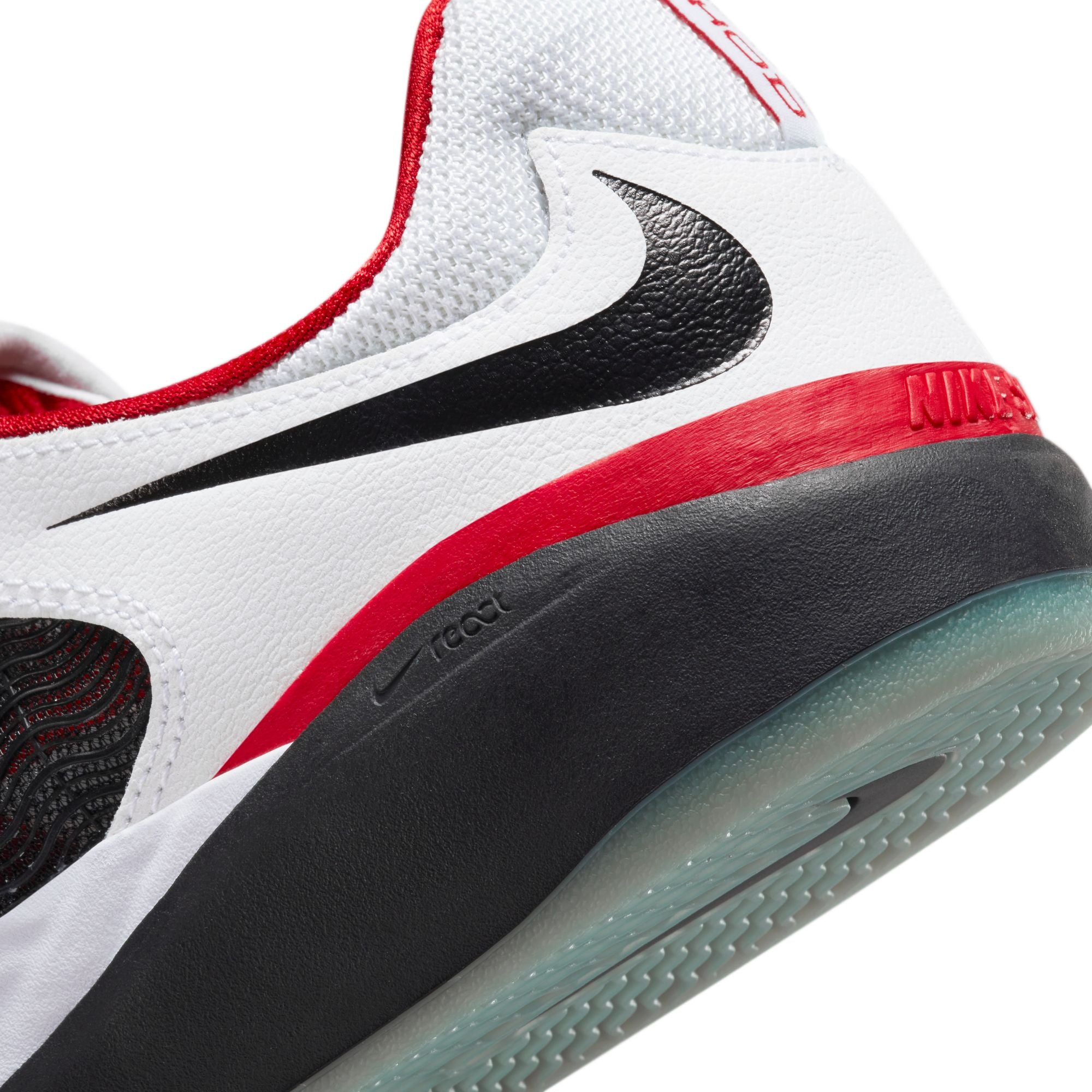 White/Black Premium Ishod Nike SB Skate Shoe Detail