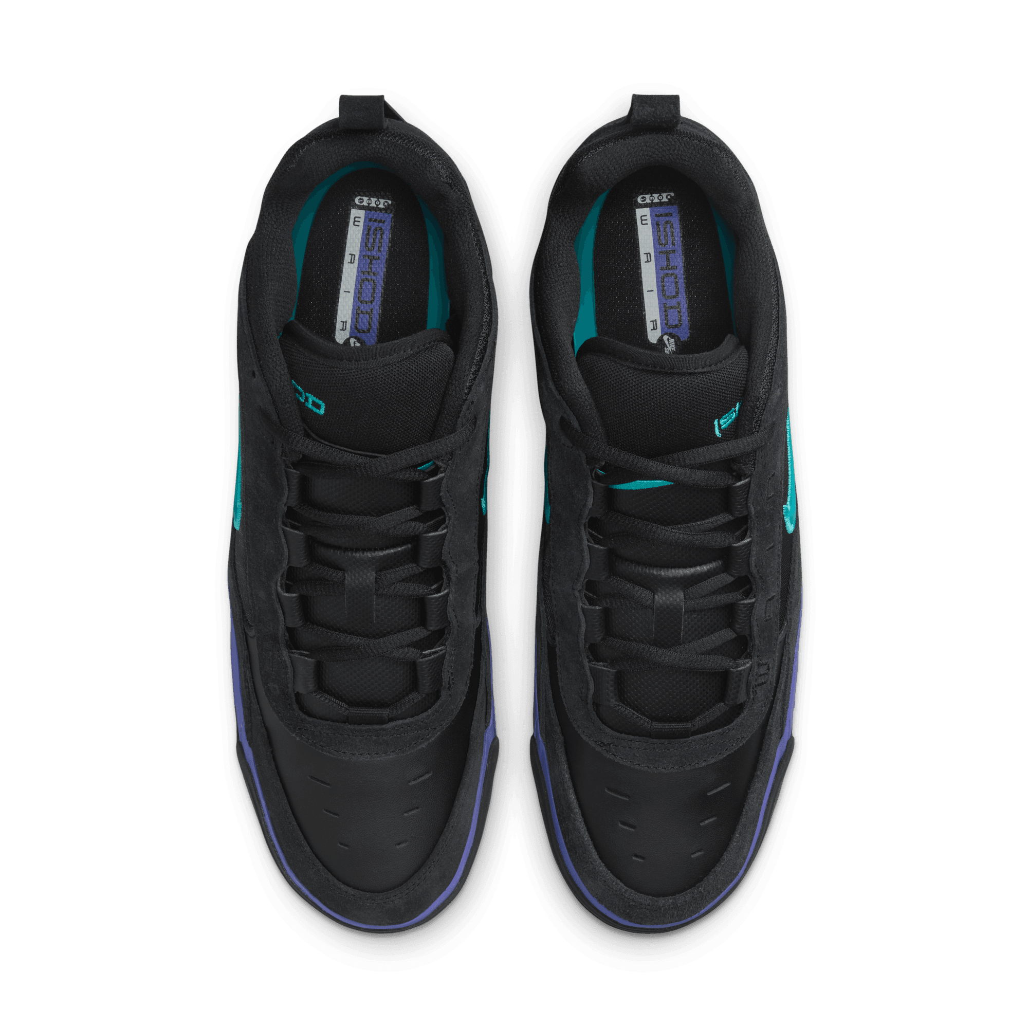 Black/Dusty Cactus Ishod Airmax 2 Nike SB Skate Shoe Top