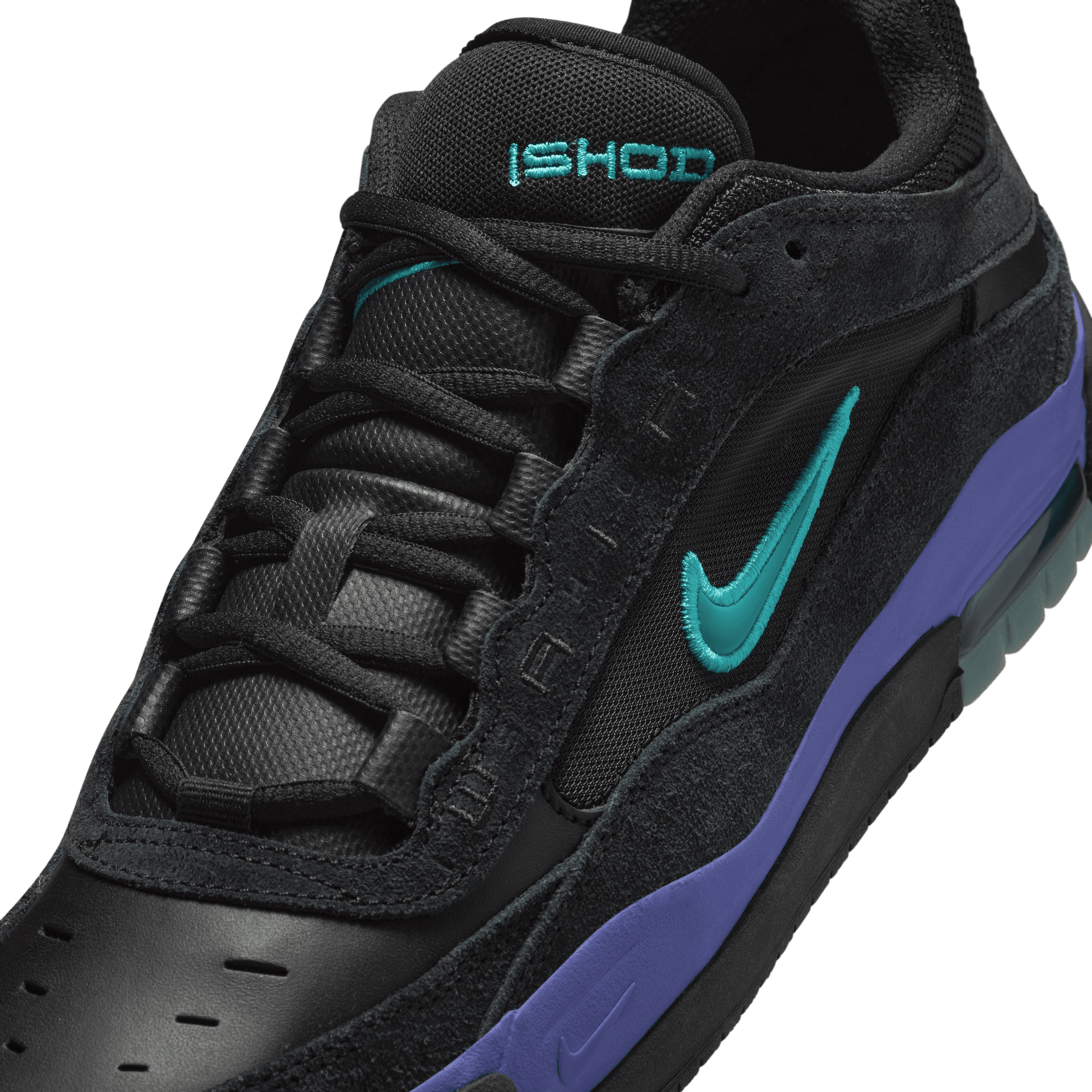 Black/Dusty Cactus Ishod Airmax 2 Nike SB Skate Shoe Detail