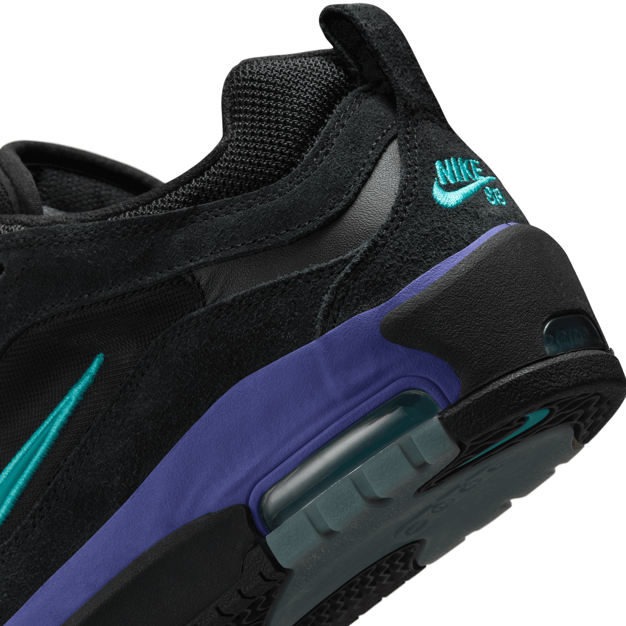 Black/Dusty Cactus Ishod Airmax 2 Nike SB Skate Shoe Detail