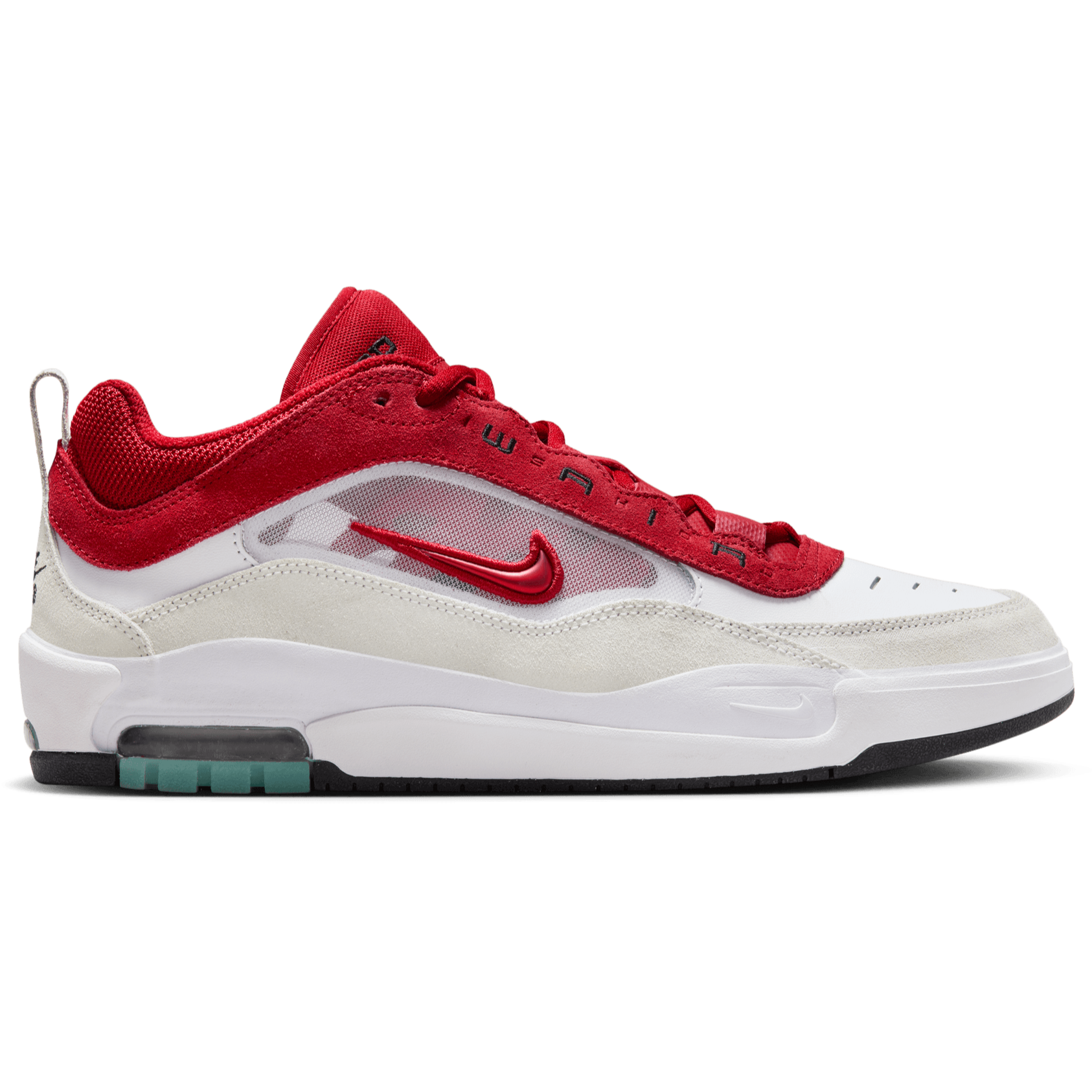 White/Varsity Red Air Max Ishod Wair Nike SB Skate Shoe