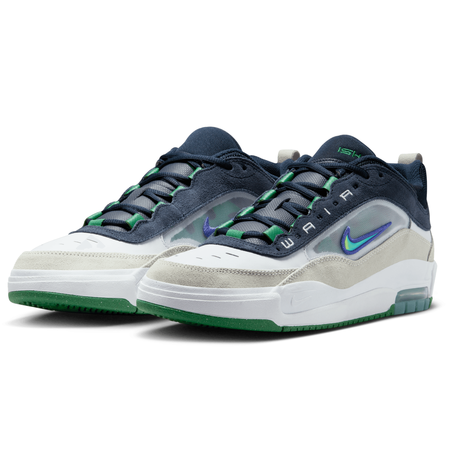 White/Obsidian Air Max Ishod Wair Nike SB Skate Shoe Front
