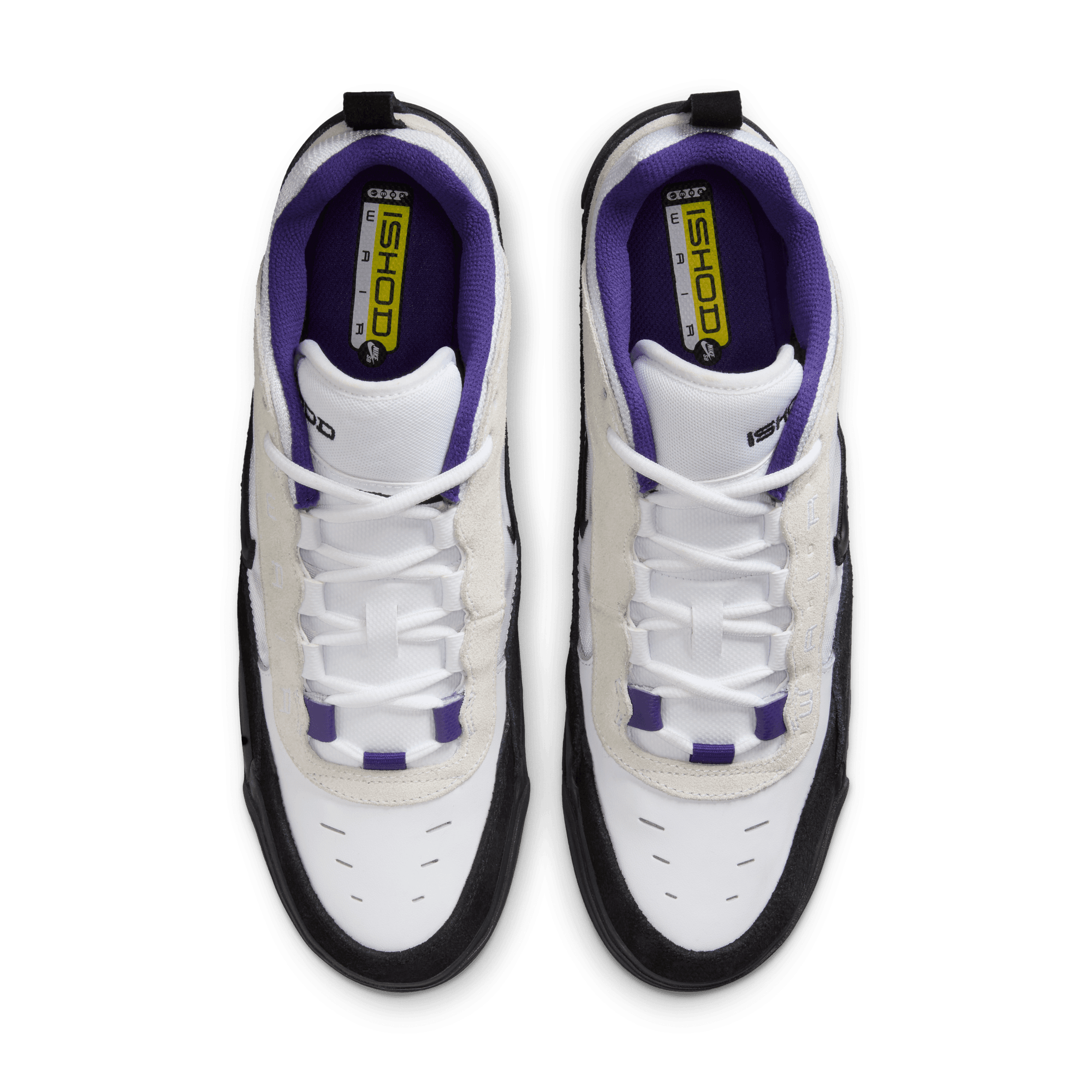 White/Black/Purple Wair Max 2 Nike SB Skate Shoe Top