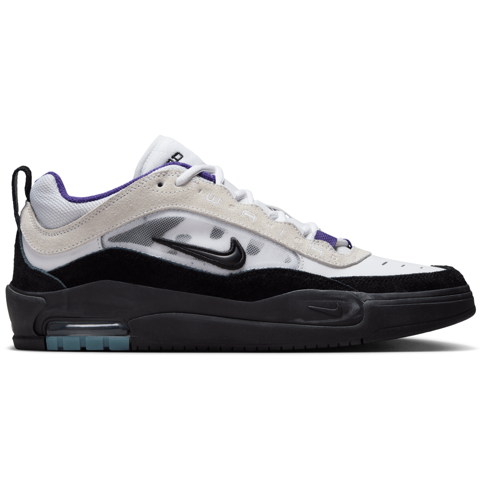 White/Black/Purple Wair Max 2 Nike SB Skate Shoe