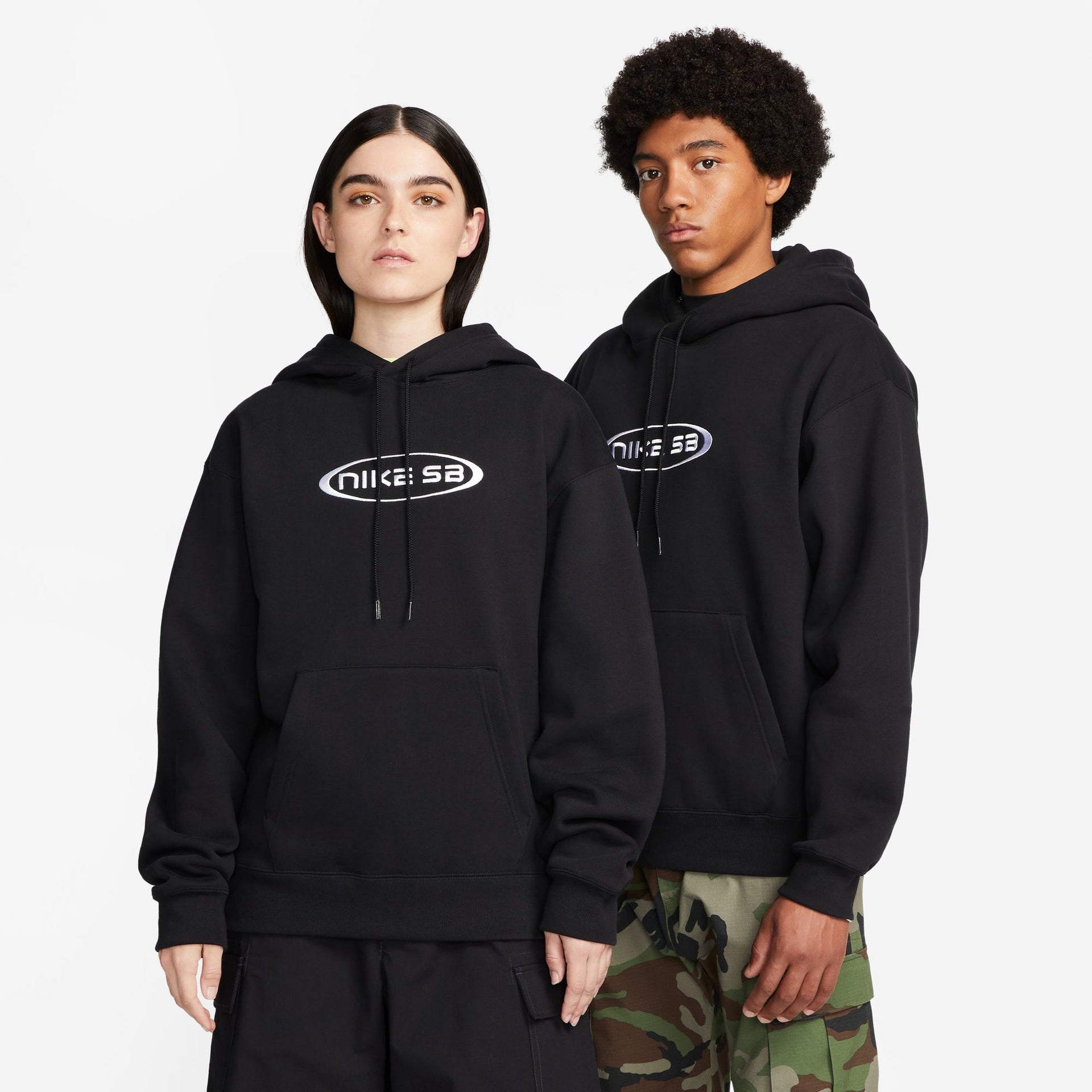 Nike SB Oval HBR Hoodie Black - Main Image
