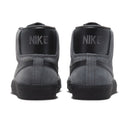 Anthracite/Black Blazer Mid Nike SB Skate Shoe Back