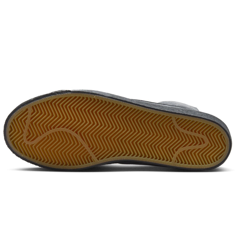 Anthracite/Black Blazer Mid Nike SB Skate Shoe Bottom