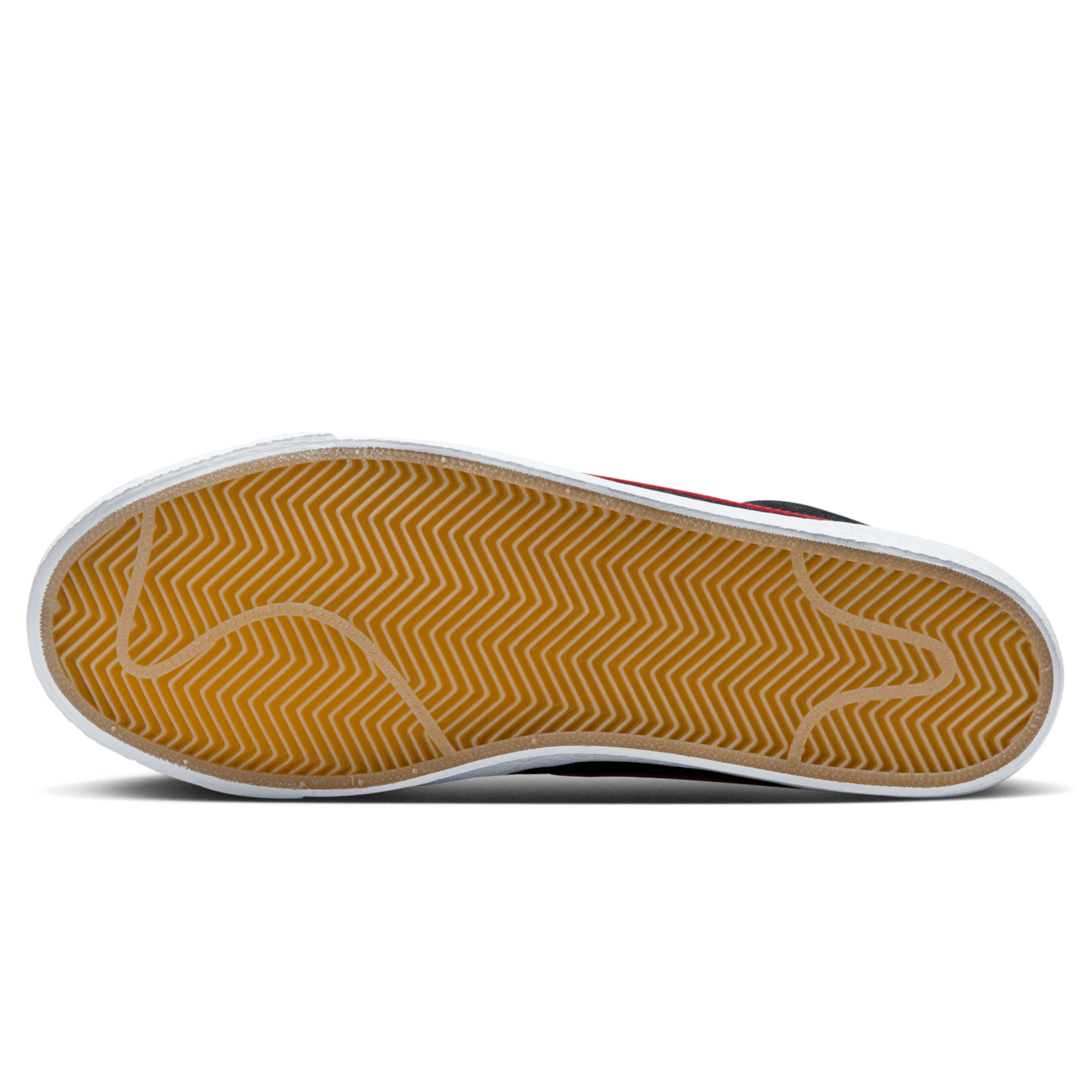 Black/Red Blazer Mid Nike SB Skate Shoe Bottom