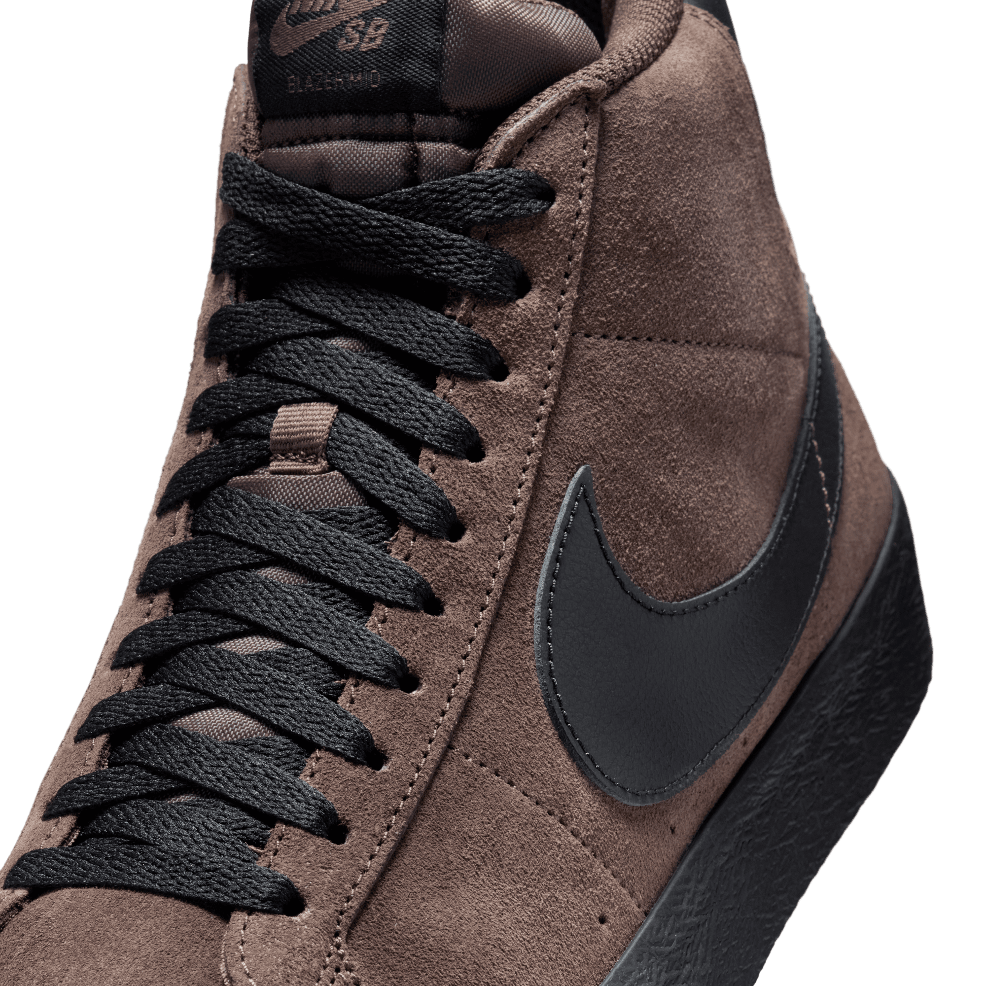 Baroque Brown Nike SB Blazer Mid Skate Shoe Detail