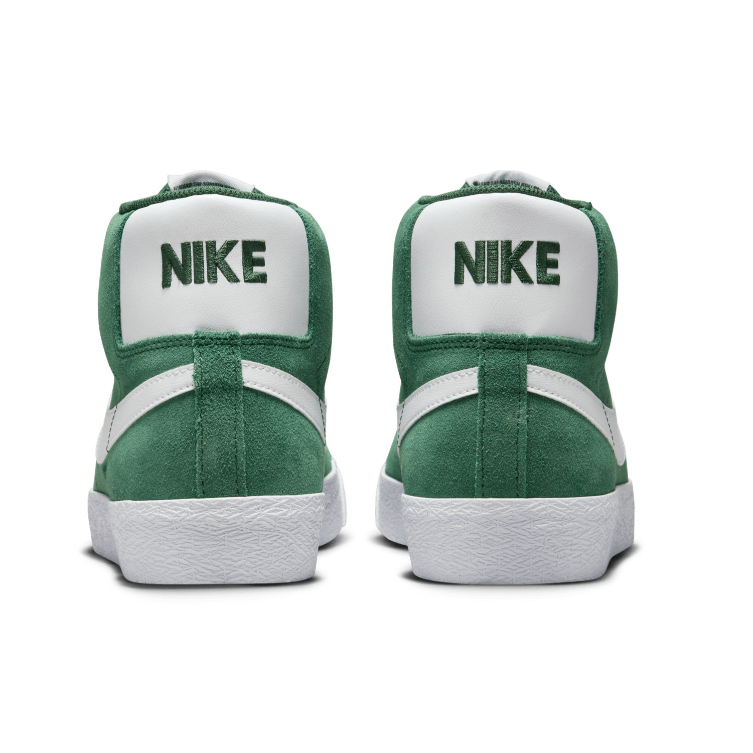 Fir/White Nike SB Blazer Mid Skateboard Shoe Back