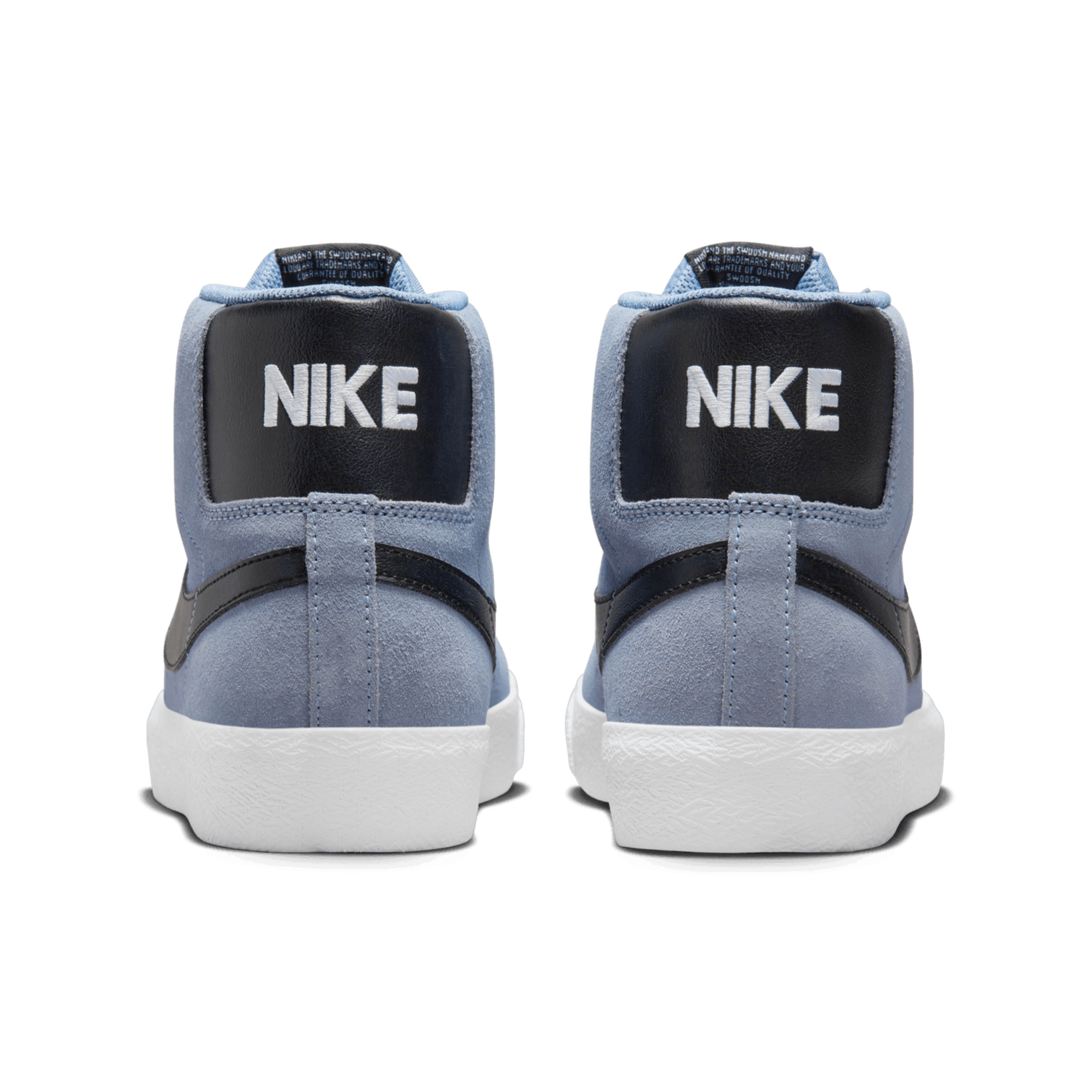 Ashen Slate Blazer Mid Nike SB Skate Shoe Back