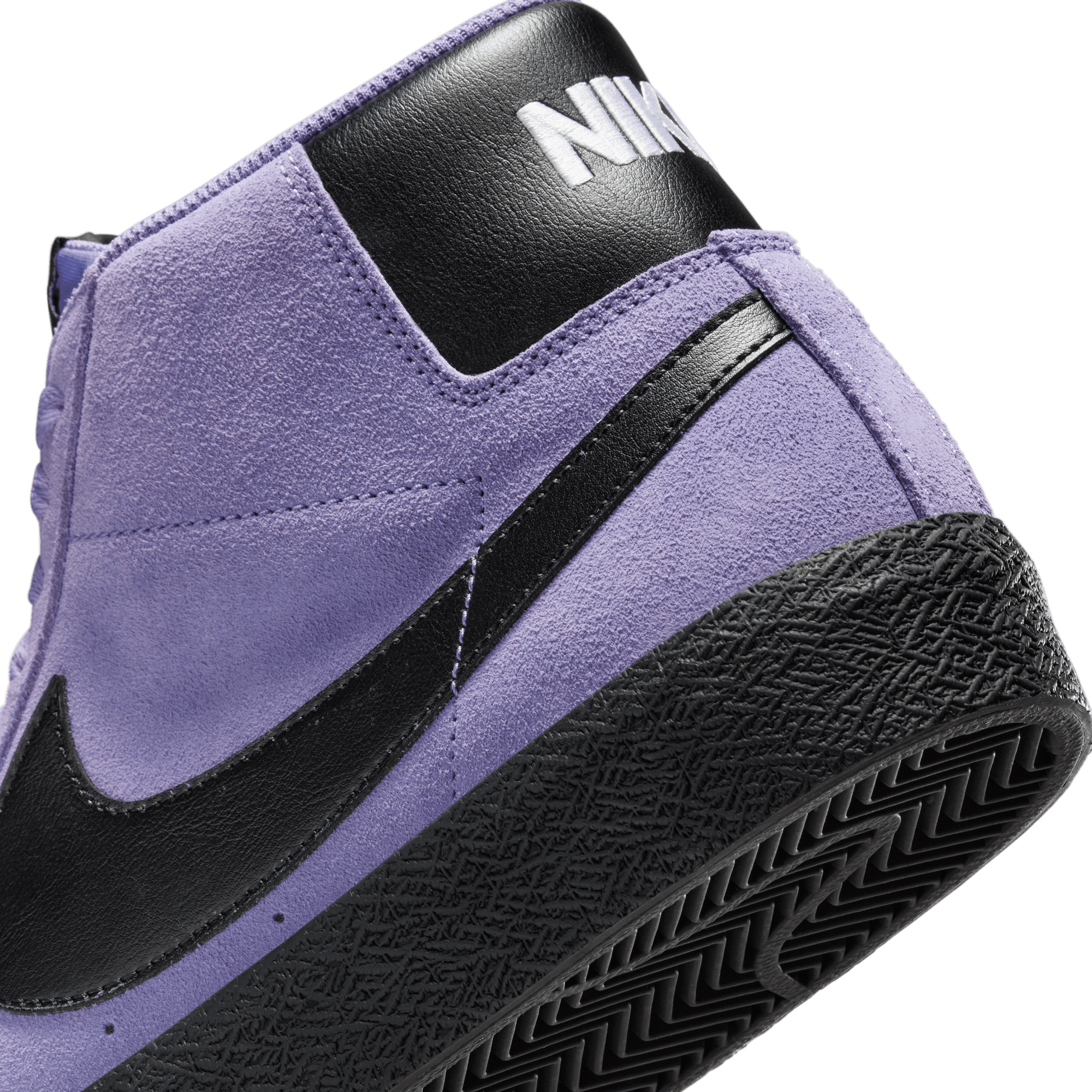 Dusty Amethyst Blazer Mid Nike SB Skate Shoe Detail