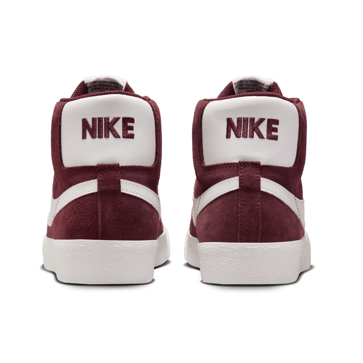 Burgundy Crush Blazer Mid Nike SB Skate Shoe Back