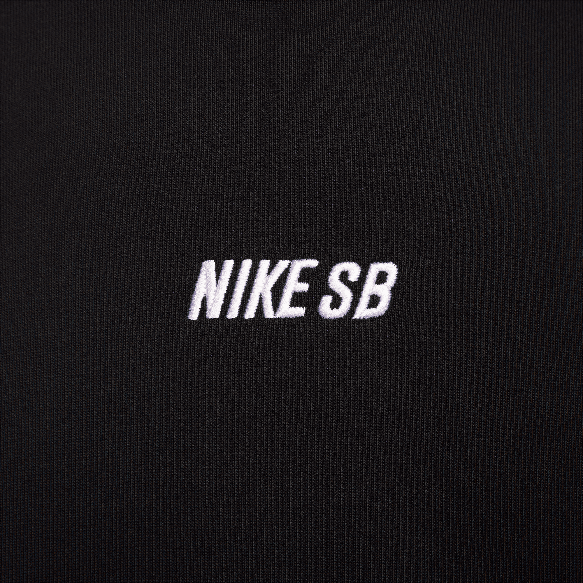Black/White Fleece Skate Nike SB Hoodie Detail