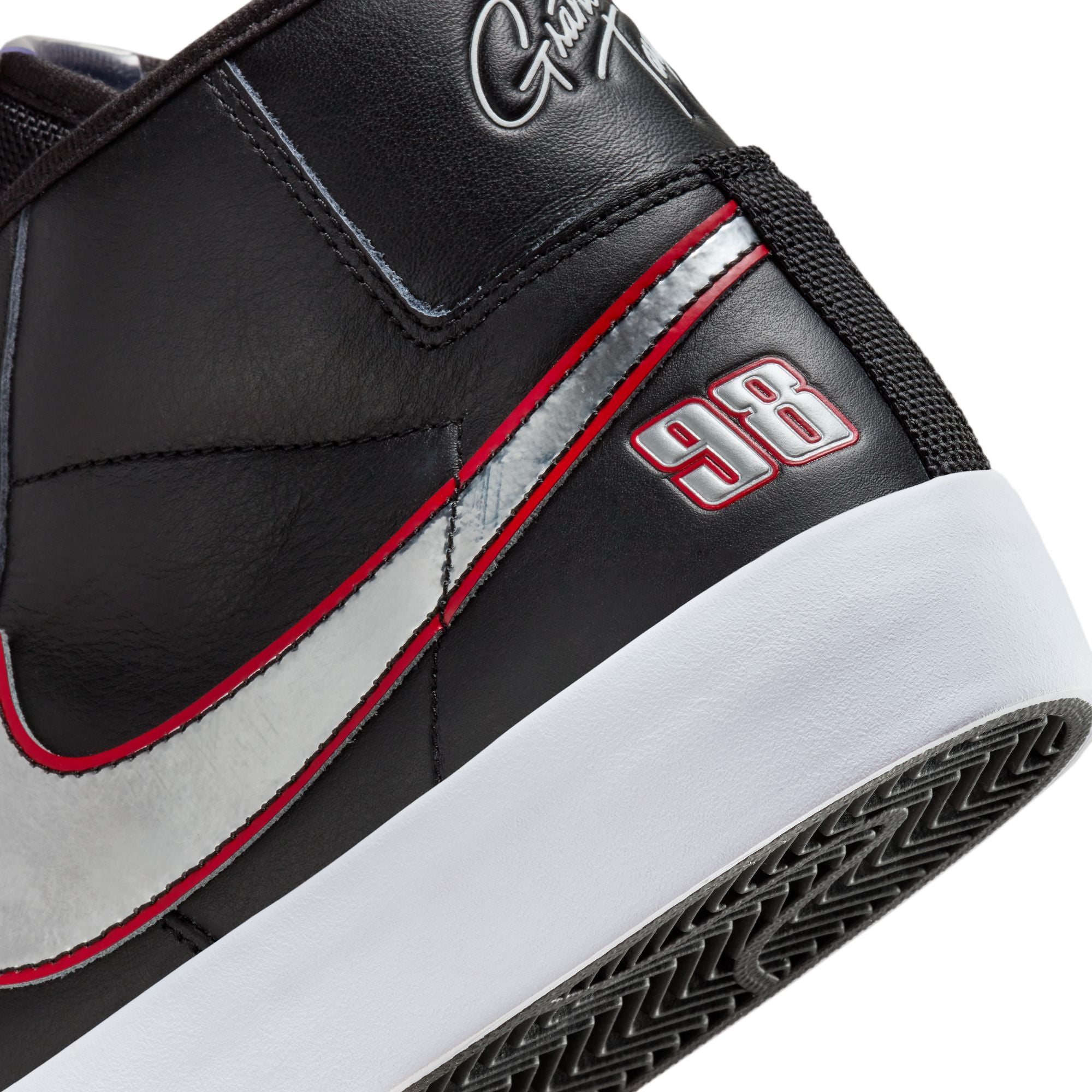 Black Grant Taylor Blazer Mid Pro Nike SB Skate Shoe Detail