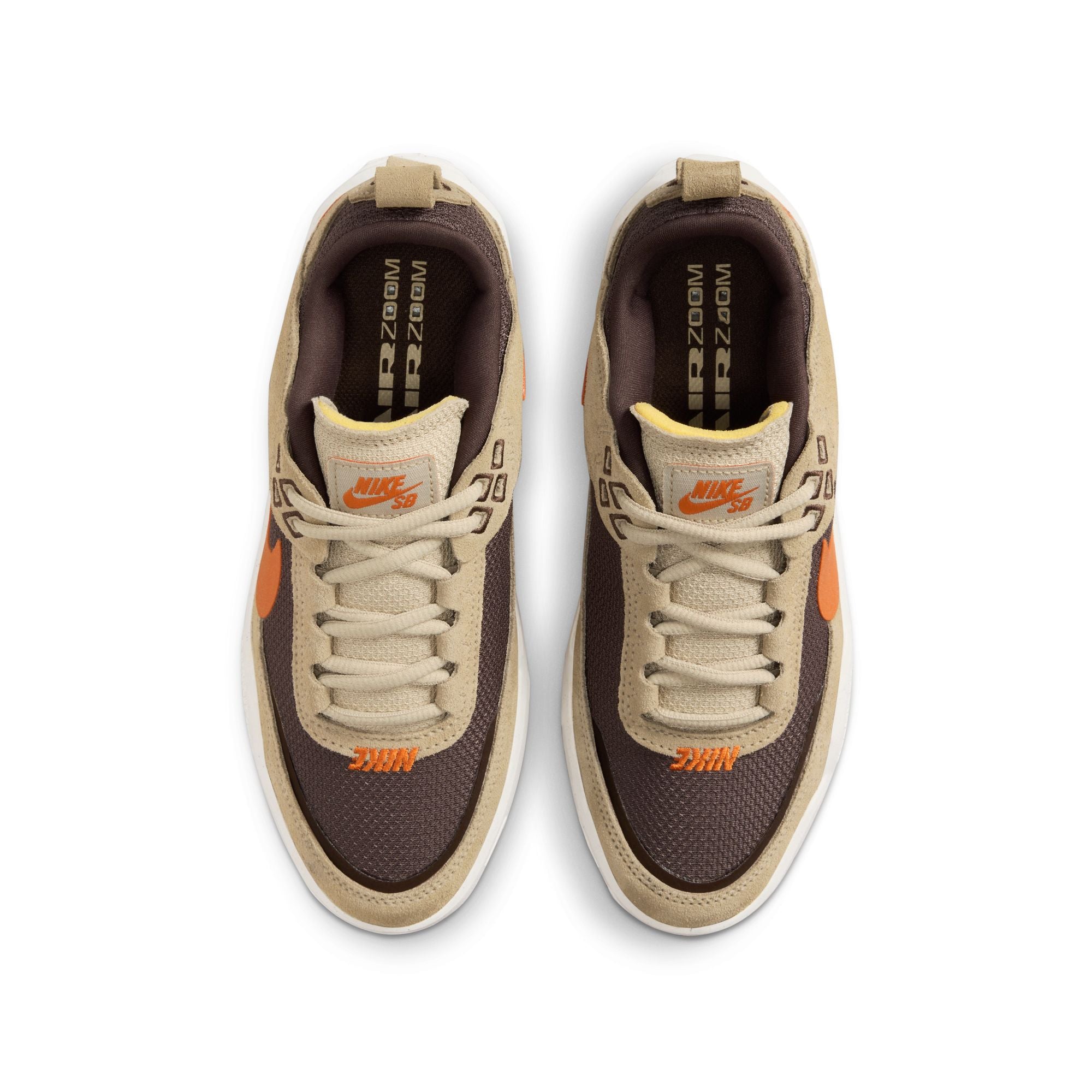 Desert Sand Kids Day One Nike SB Skate Shoe Top