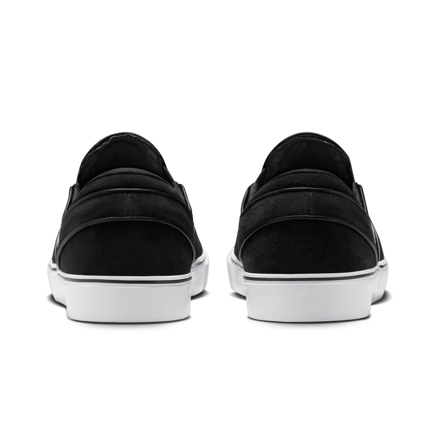 Black/White Janoski+ Nike SB Slip On Shoe Back
