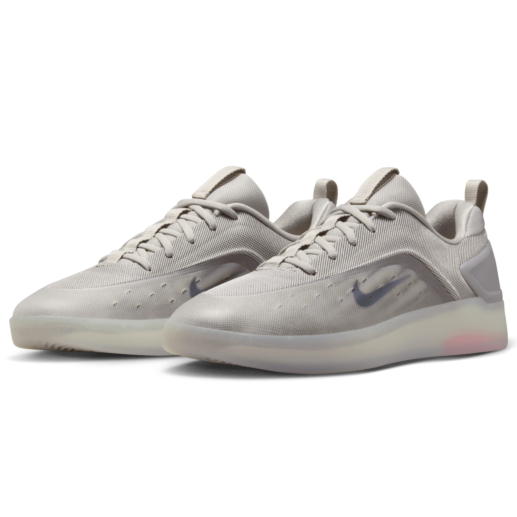 College Grey Nyjah 4 Nike SB Skate Shoe Front