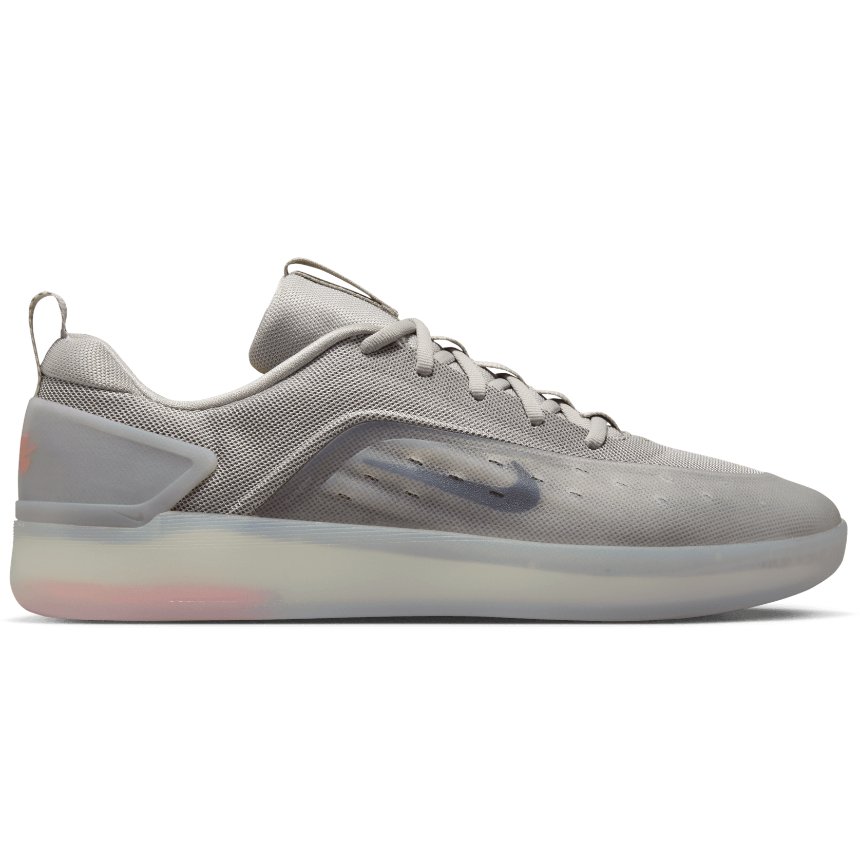 College Grey Nyjah 4 Nike SB Skate Shoe