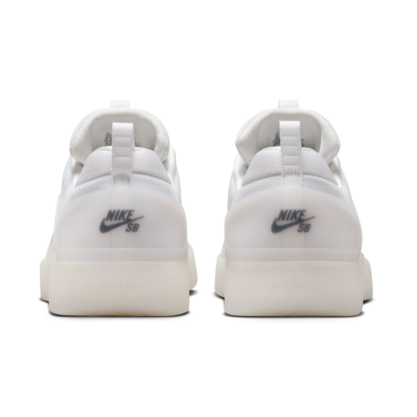  White/Black Nyjah 4 Nike SB Skate Shoe Back