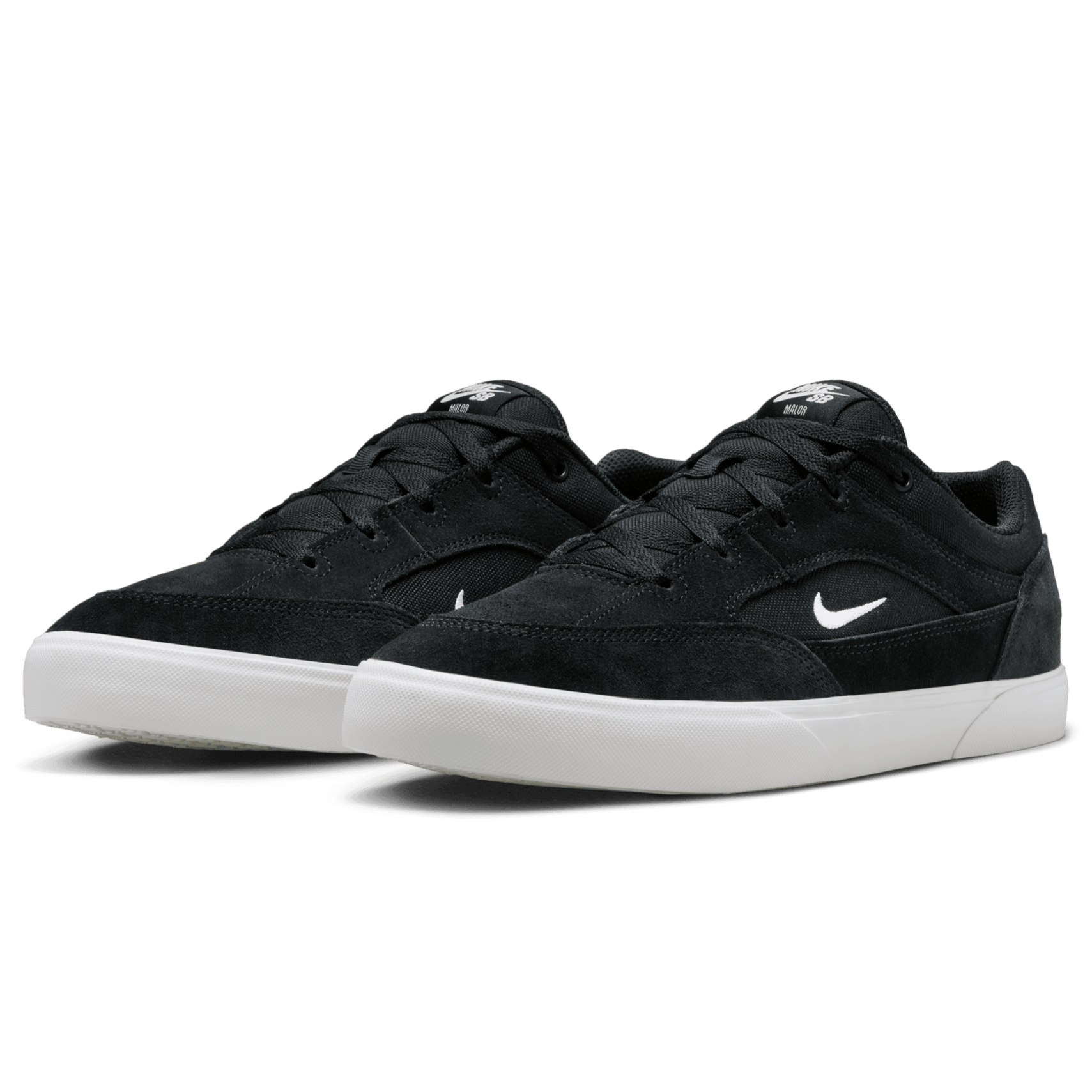 Black/White Malor Nike SB Skate Shoe Front