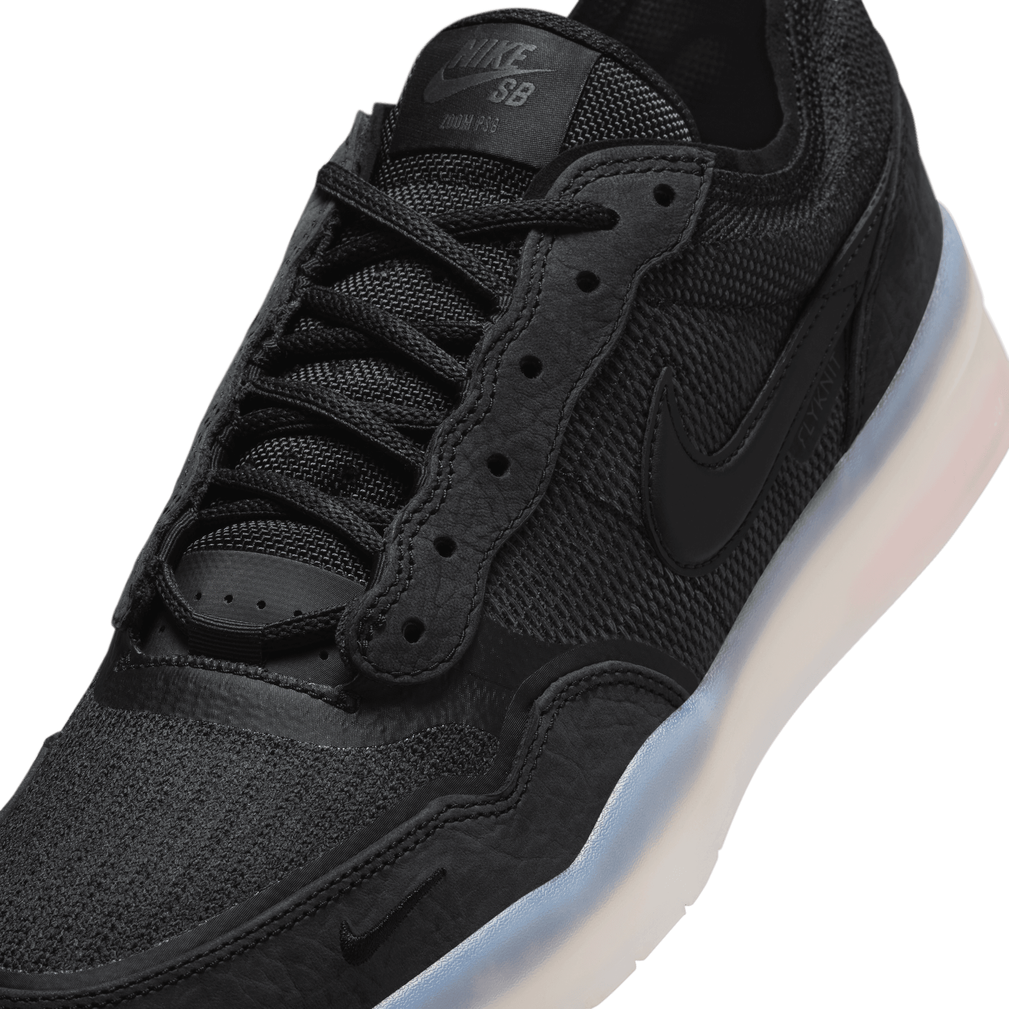 Black/Black PS8 Nike SB Skate Shoe Detail