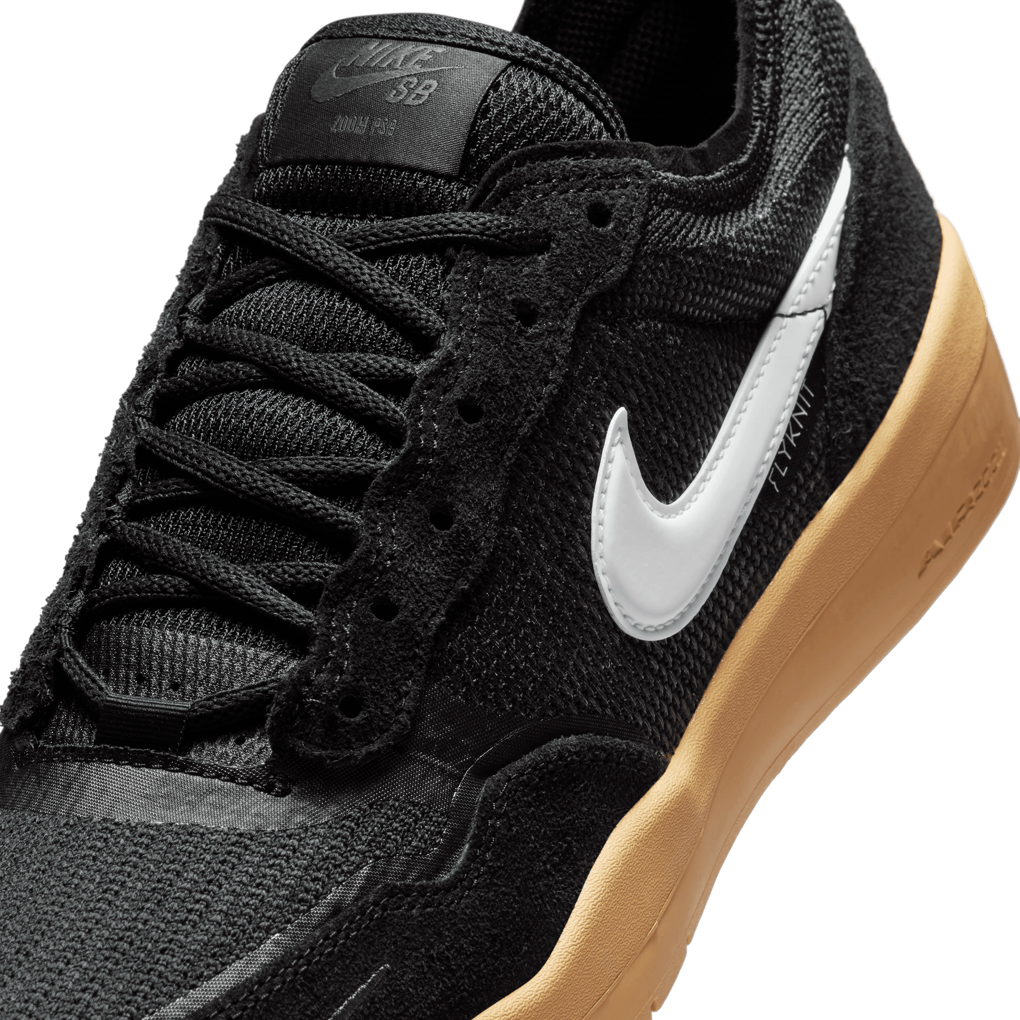 Black/Gum PS8 Nike SB Skate Shoe Detail