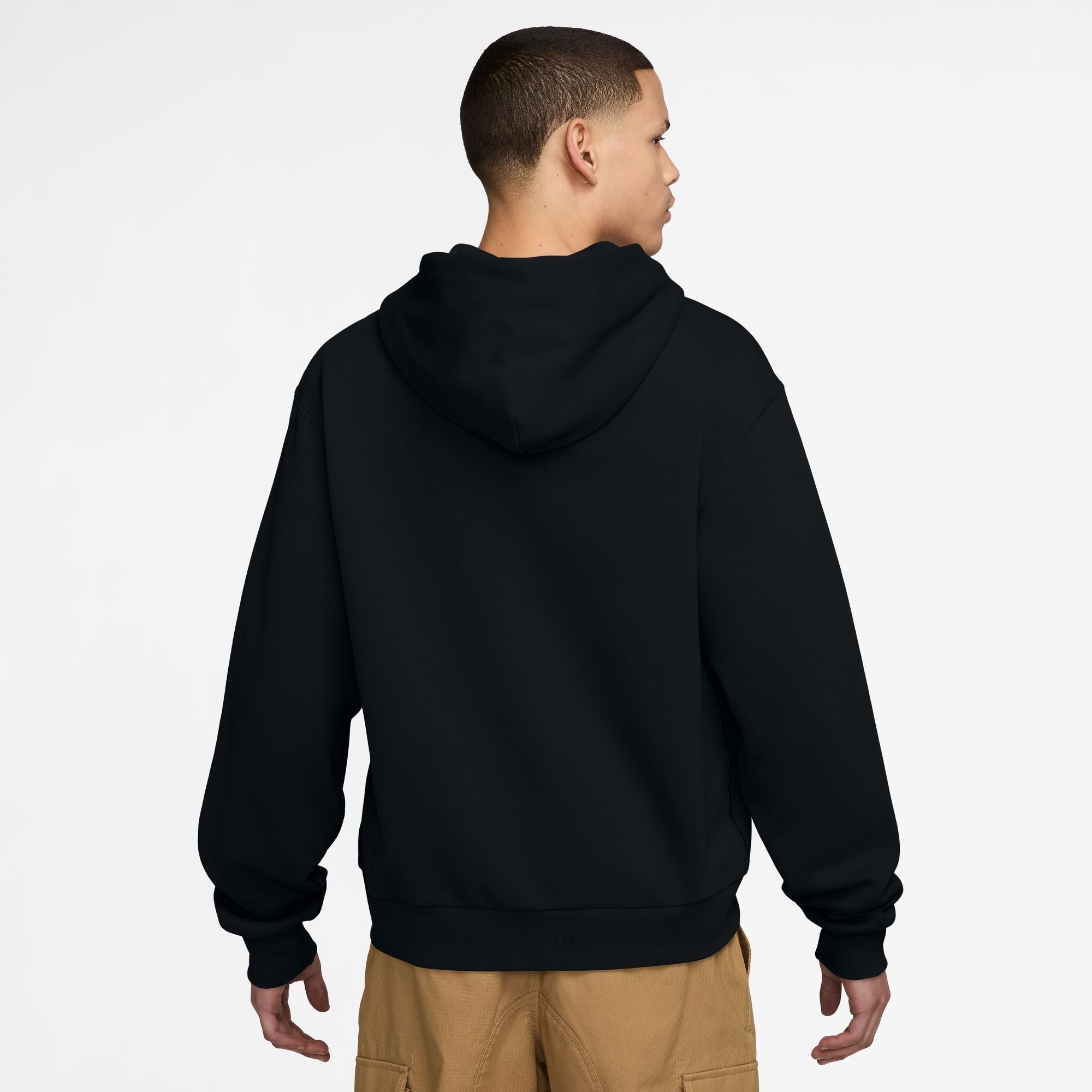 Nike SB Full Zip Fleece Skate Hoodie - Black/White