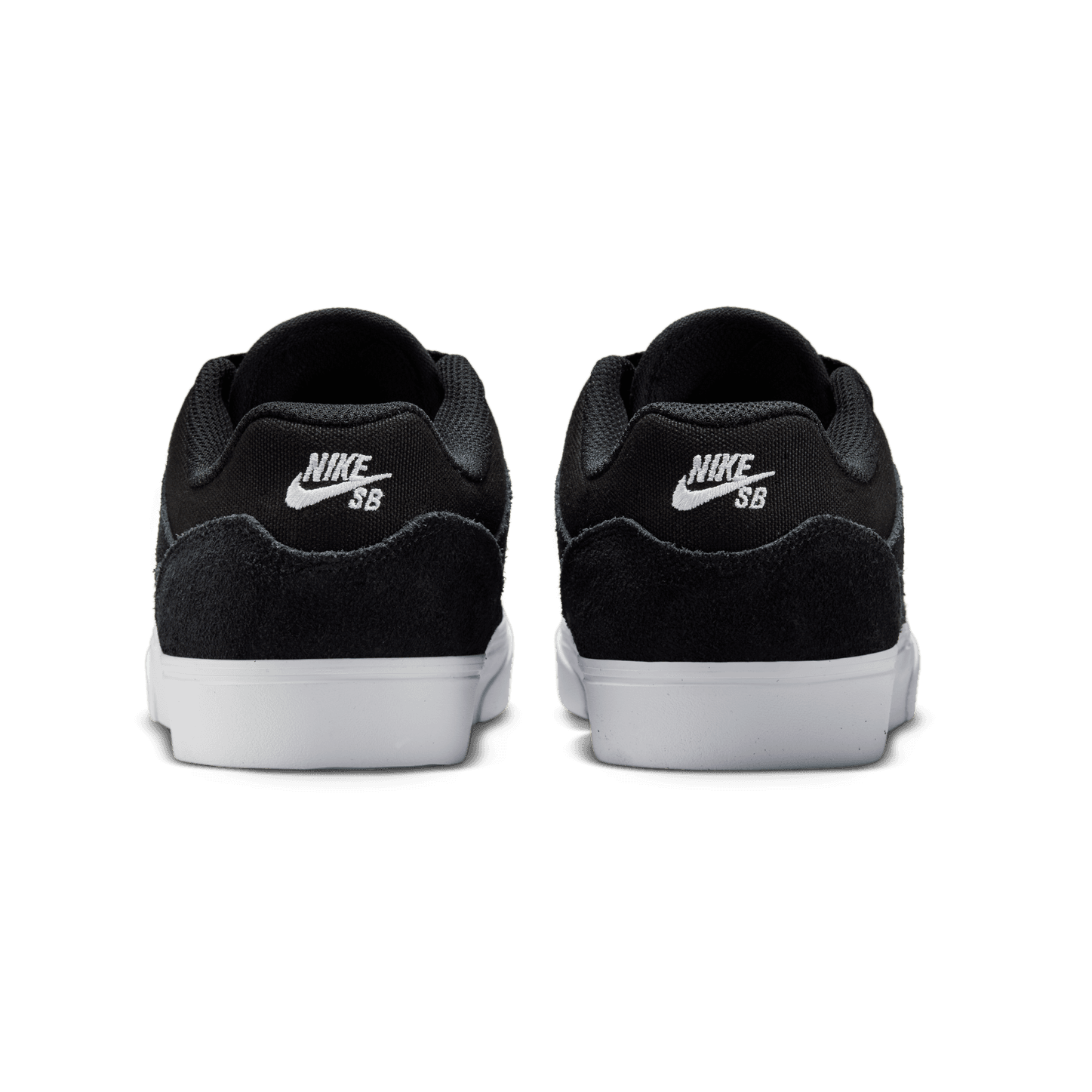 Big Kids Black/White Malor Nike SB Skate Shoe Back