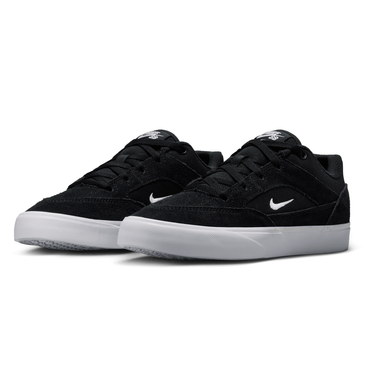 Big Kids Black/White Malor Nike SB Skate Shoe Front