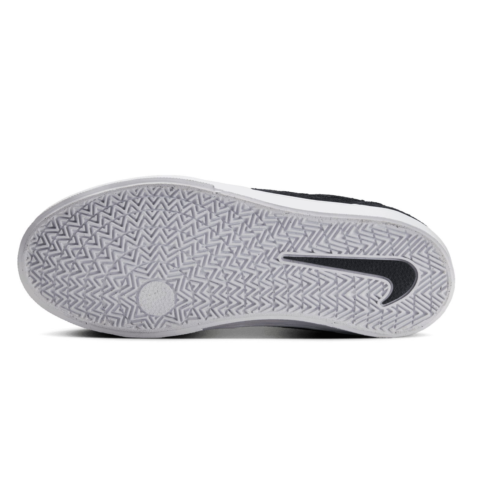 Big Kids Black/White Malor Nike SB Skate Shoe Bottom