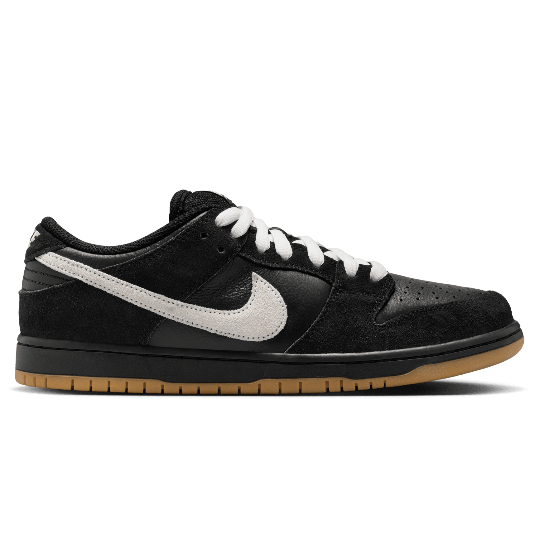 Black/Gum Dunk Low Pro Nike SB Skate Shoe